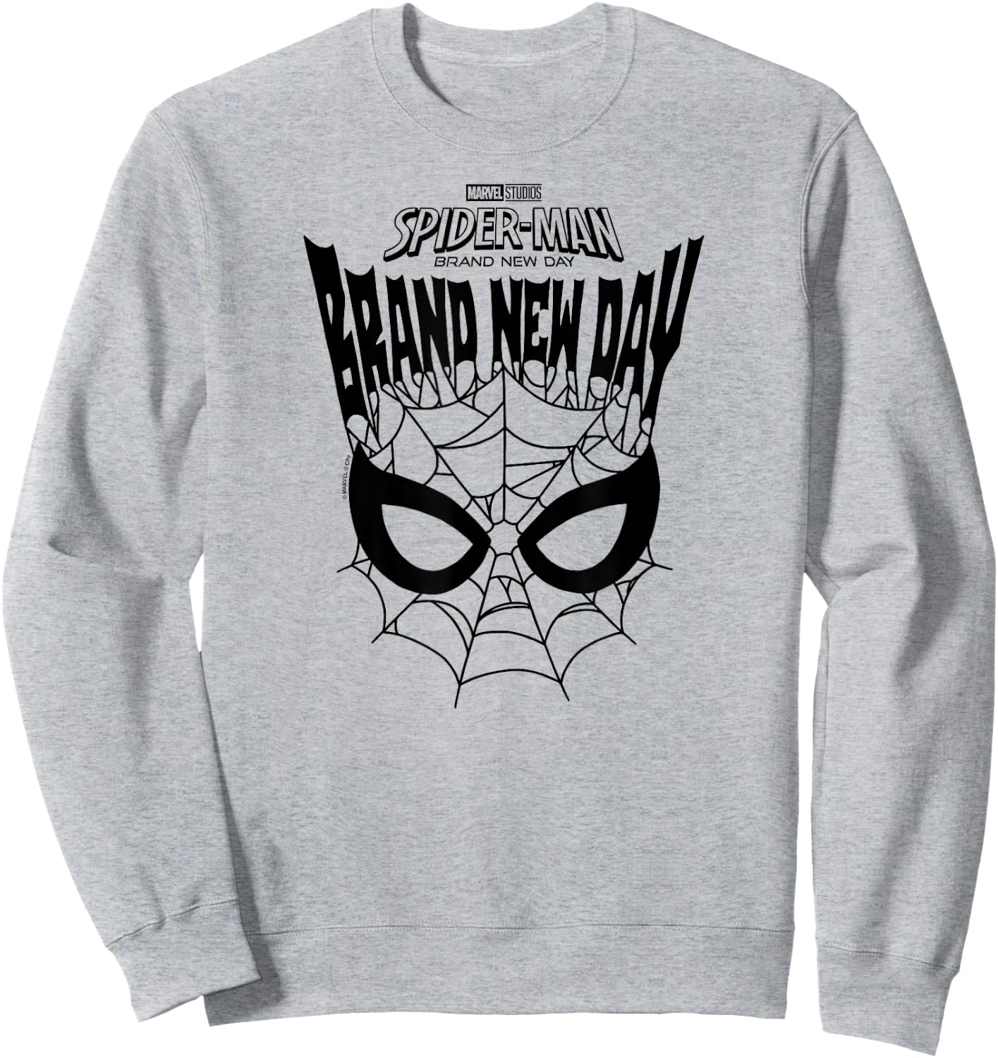 Spider-Man: BND - Mask Webs Sweatshirt - Sweatshirt | Ash