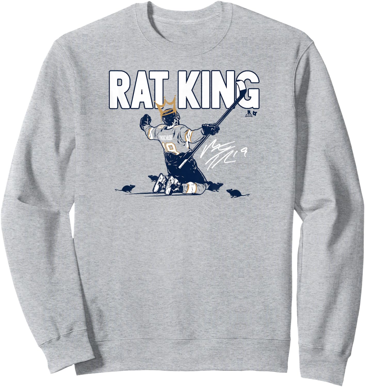 Matthew Tkachuk - Rat King - Florida Hockey Sweatshirt - Sweatshirt | Ash