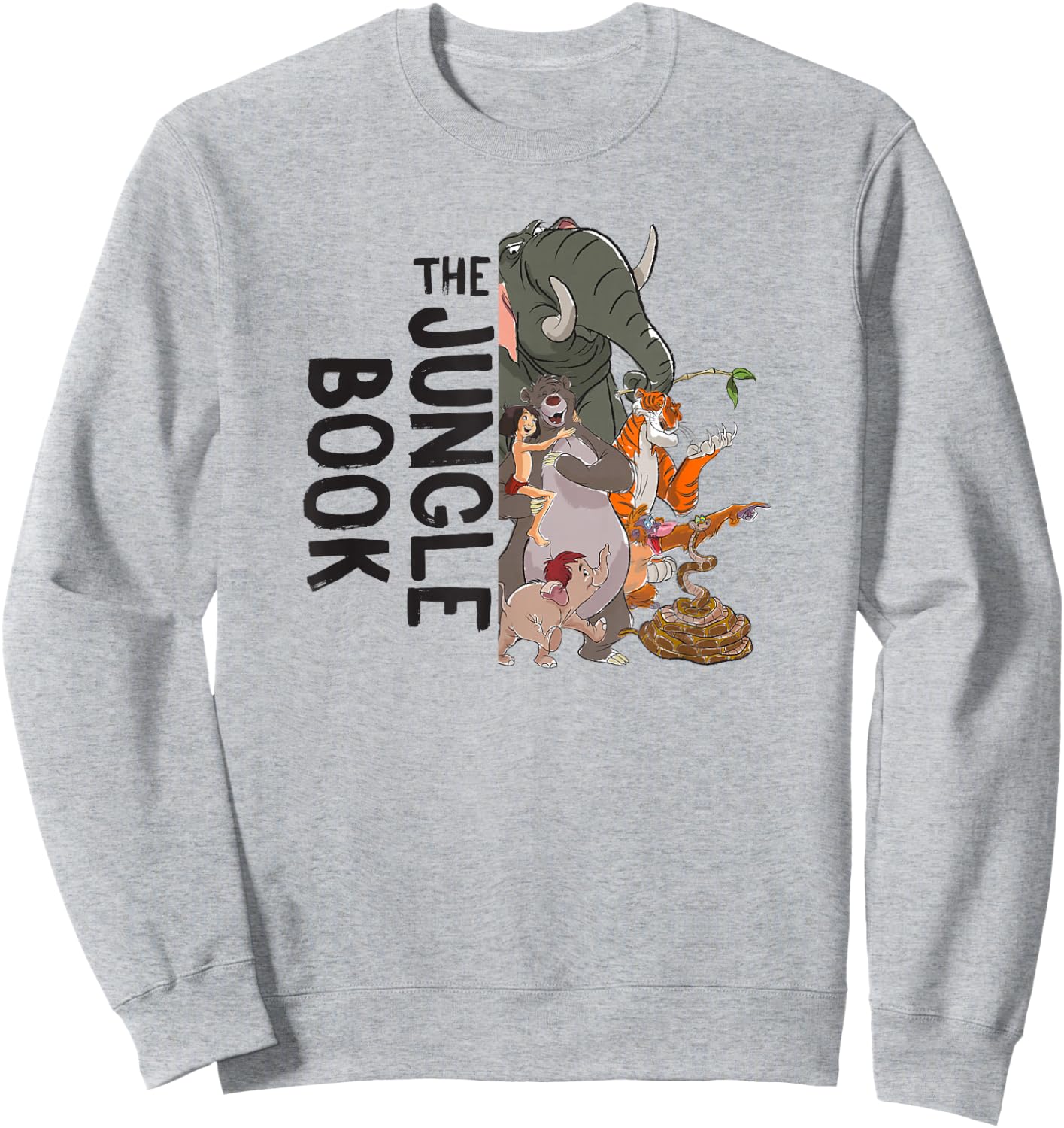 Disney The Jungle Book Split Image Group Poster Sweatshirt - Sweatshirt | Ash
