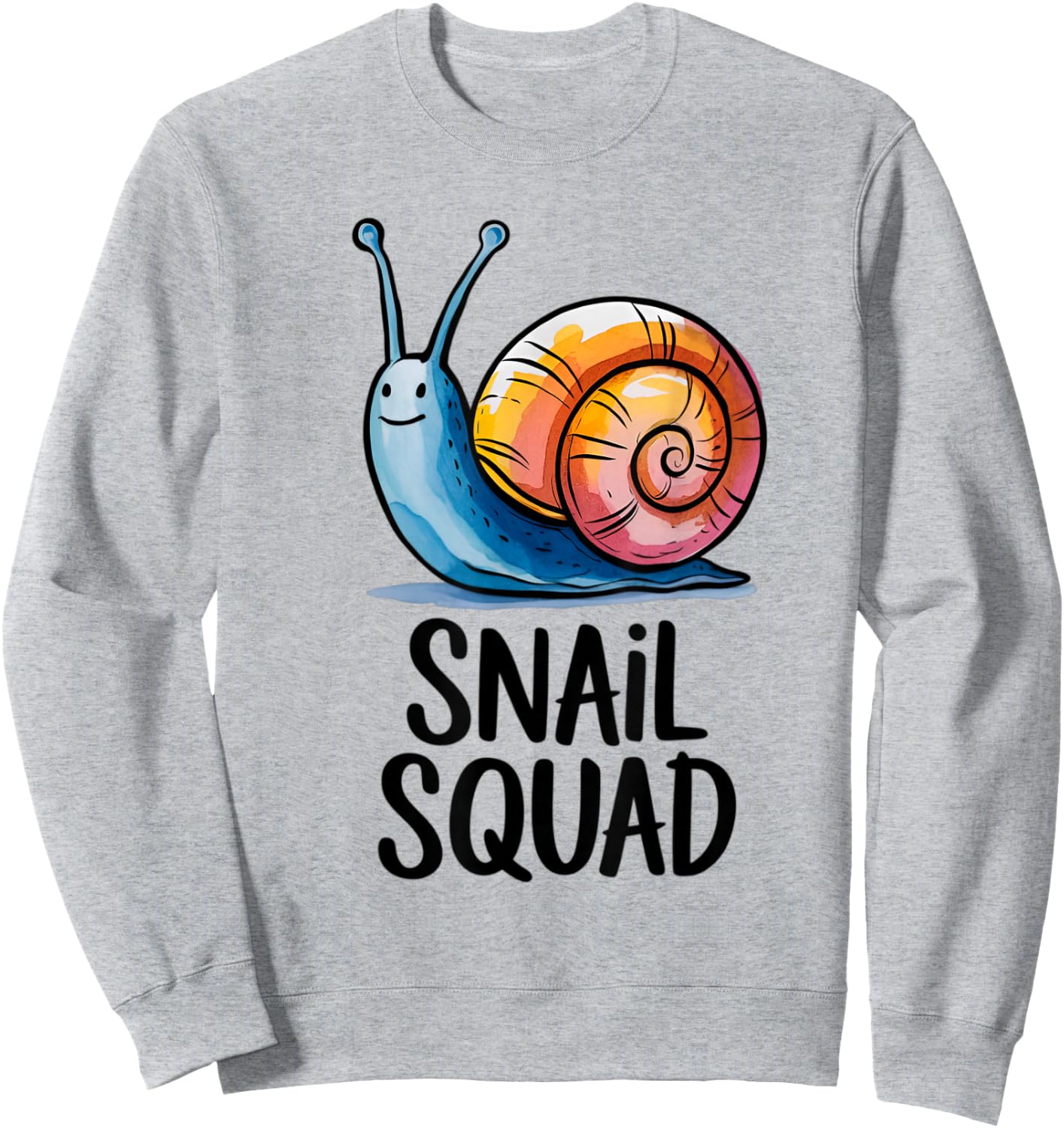 Snail Squad Snail Kids Sweatshirt - Sweatshirt | Ash