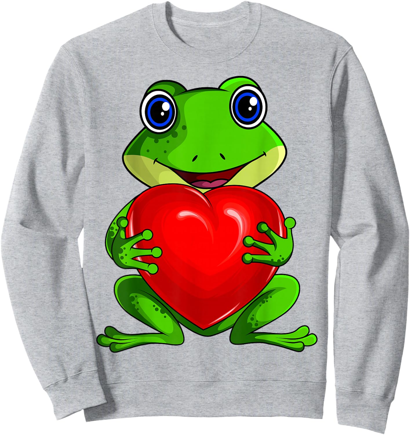 Frog Women's / Girls' Frog , Green Sweatshirt - Sweatshirt | Ash