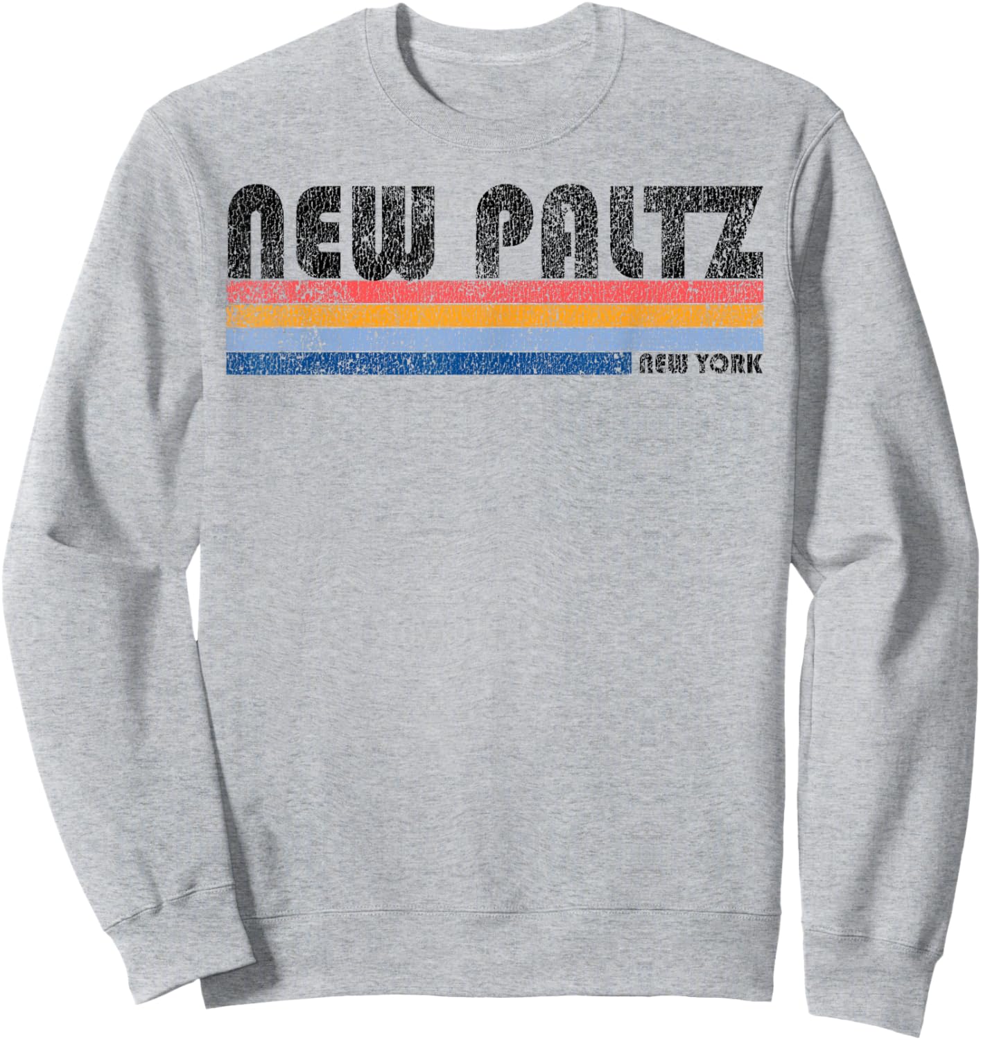Vintage 1980s Style New Paltz New York Sweatshirt - Sweatshirt | Ash