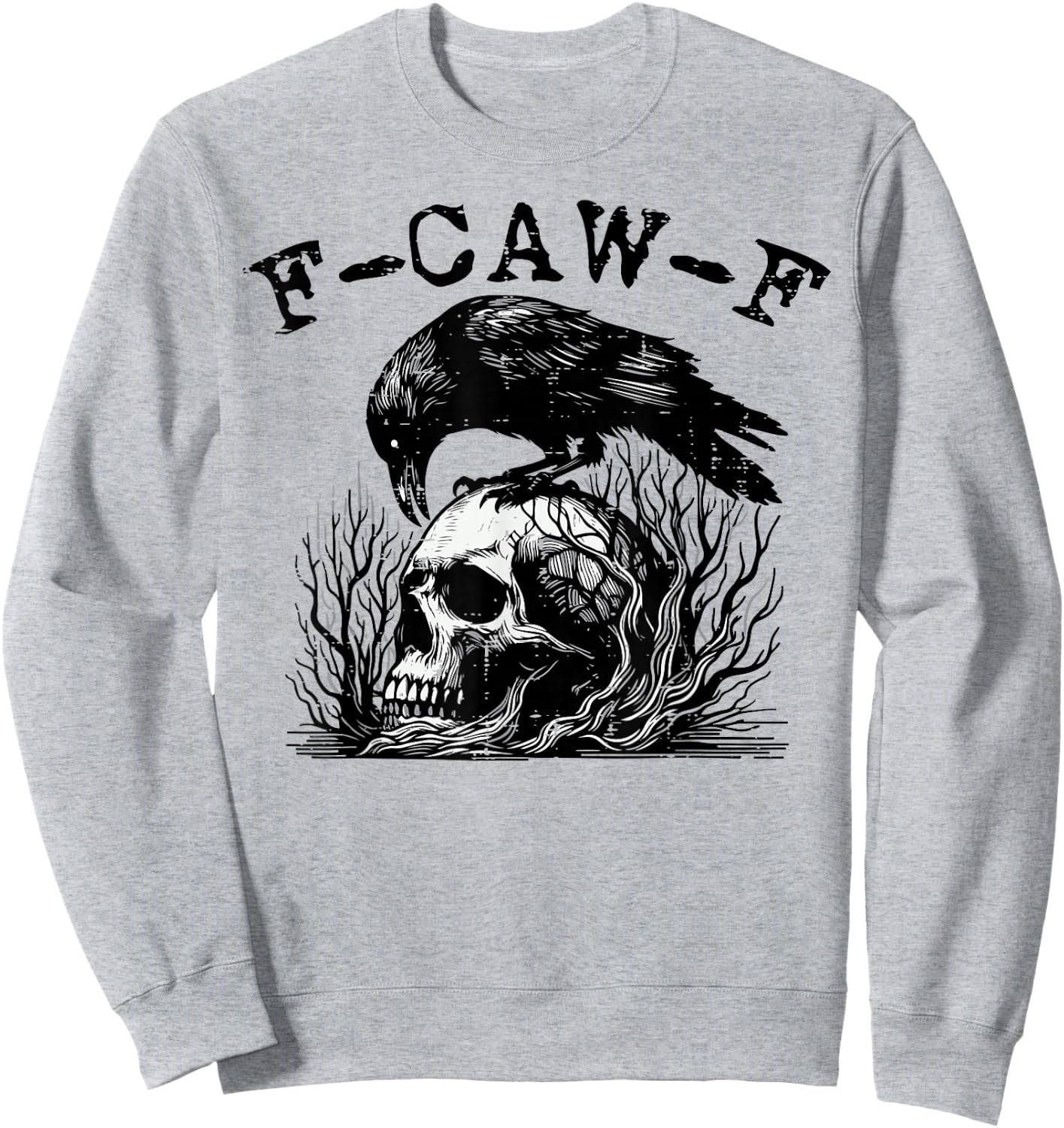 Raven Crow Meme Funny Women Kids Boys Men Youth Teen Sweatshirt - Sweatshirt | Ash