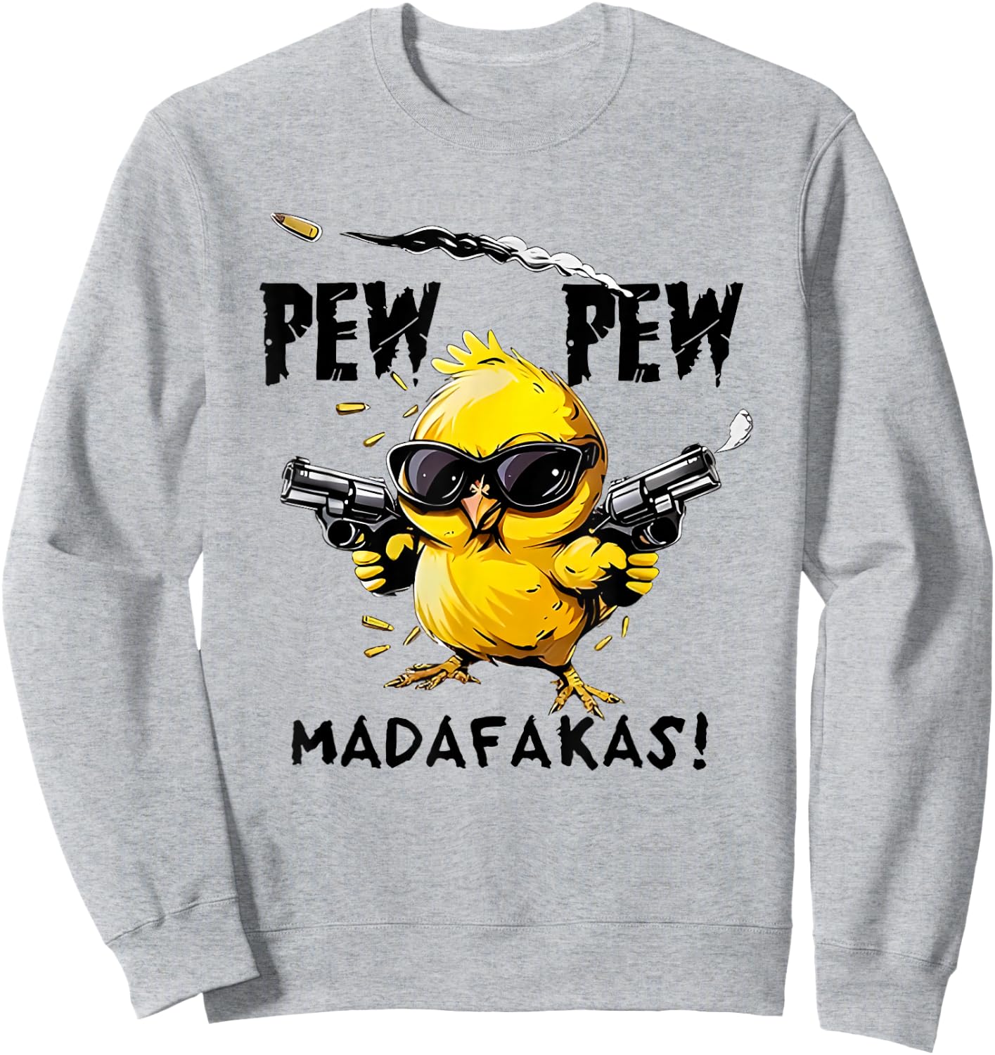 pew pew madafakas , white, S Sweatshirt - Sweatshirt | Ash