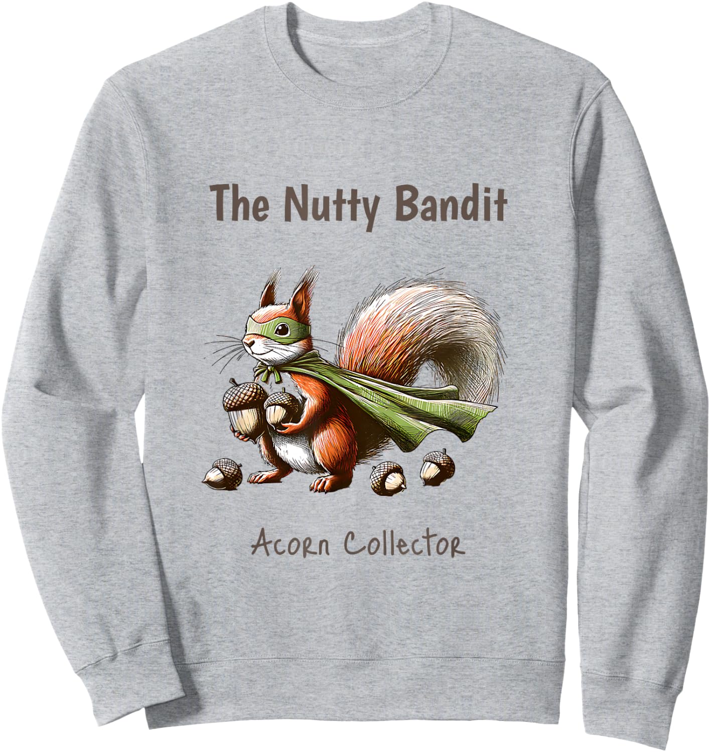 Funny Squirrel Cute Woodland Creatures Kids Women Men Animal Sweatshirt - Sweatshirt | Ash