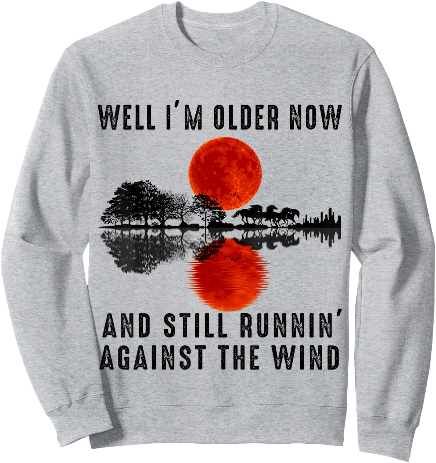 Well I’m Older Now But I’m Still Running Against The Wind Sweatshirt - Sweatshirt | Ash