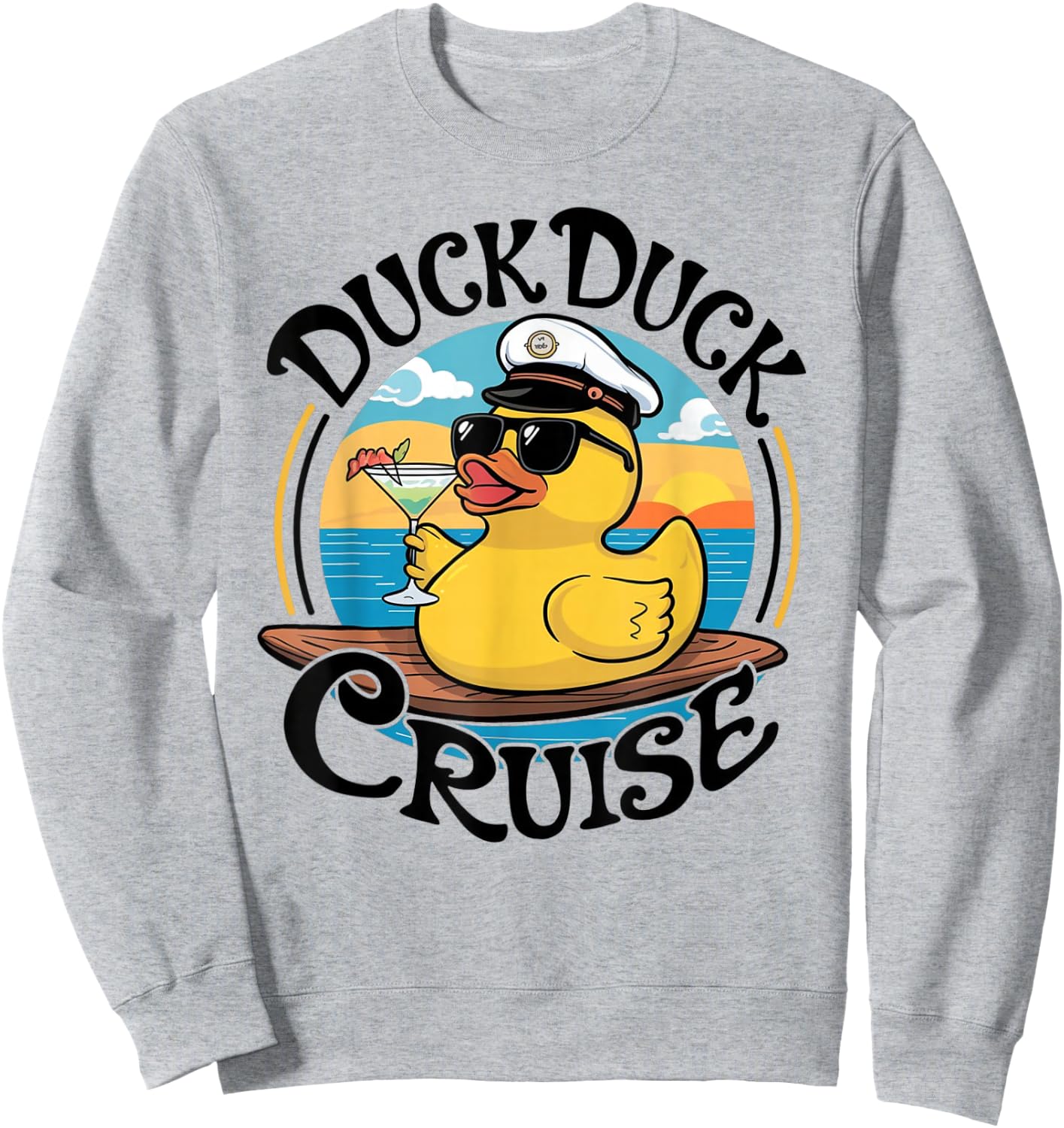 Duck Duck Cruise Funny Family Cruising, Girls Gone Cruising Sweatshirt - Sweatshirt | Ash