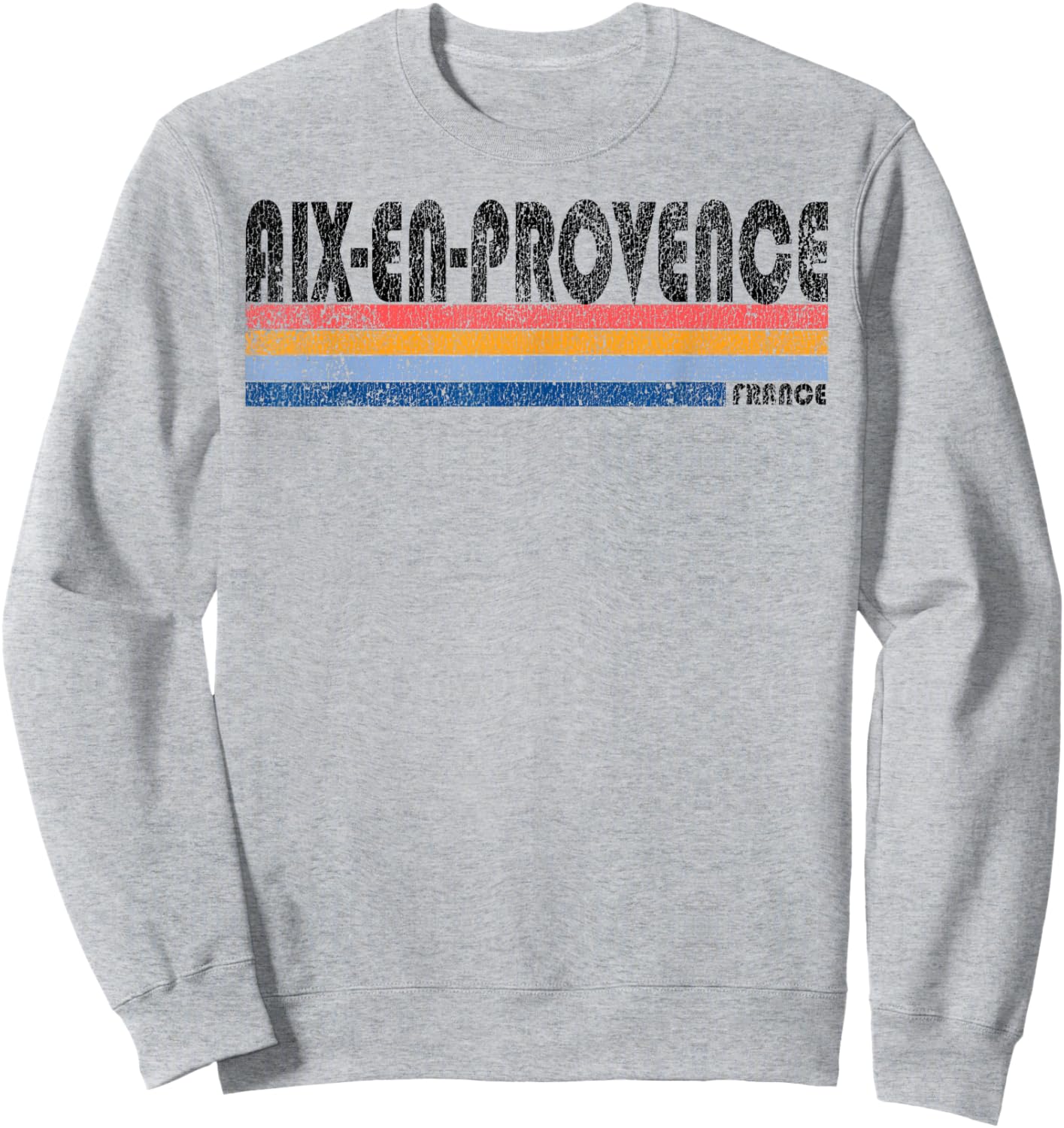 Vintage 1980s Style Aix-en-Provence France Sweatshirt - Sweatshirt | Ash