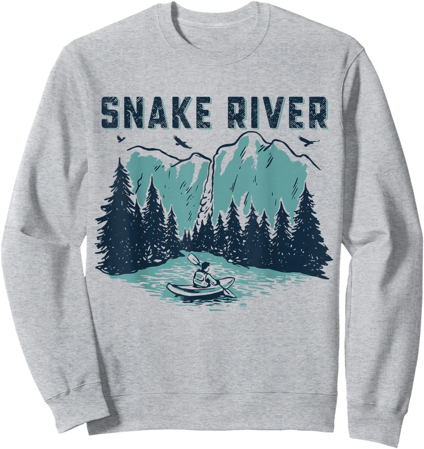 Snake River Kayaking, Snake River Sweatshirt - Sweatshirt | Ash