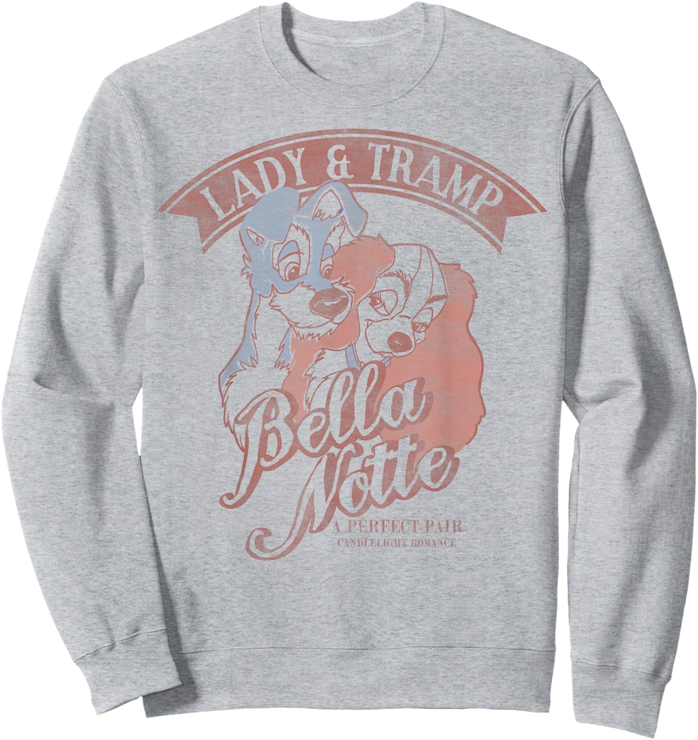 Disney Lady & The Tramp Bella Notte Portrait Sweatshirt - Sweatshirt | Ash