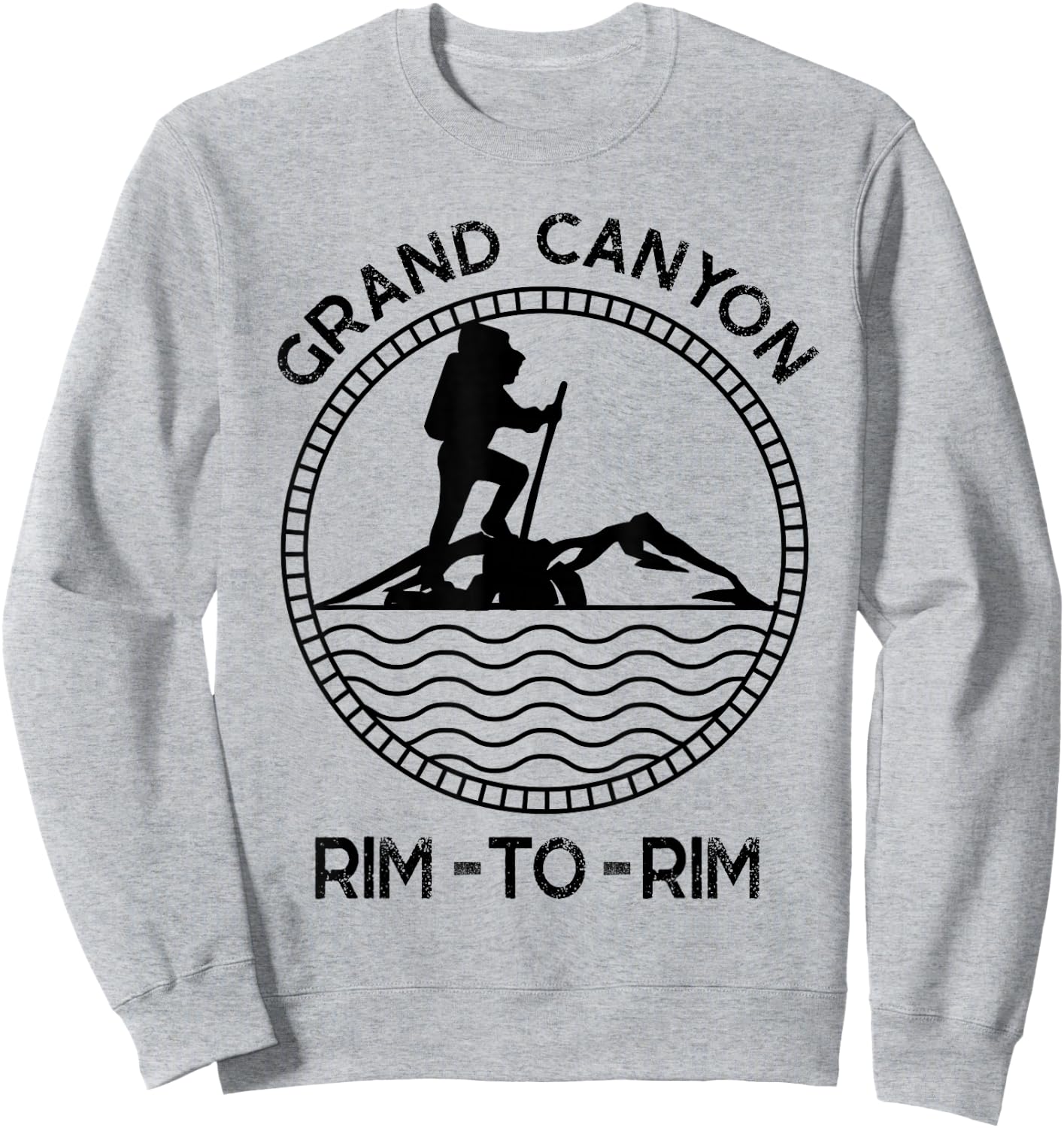 South Rim to North Rim Grand Canyon Hike in Arizona Souvenir Sweatshirt - Sweatshirt | Ash