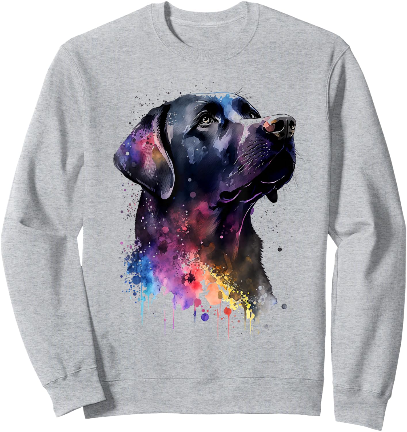 Black Labrador Dog Sweatshirt - Sweatshirt | Ash