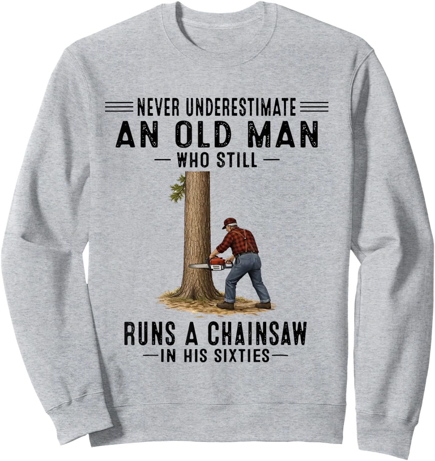 Chainsaw in Sweatshirt - Sweatshirt | Ash