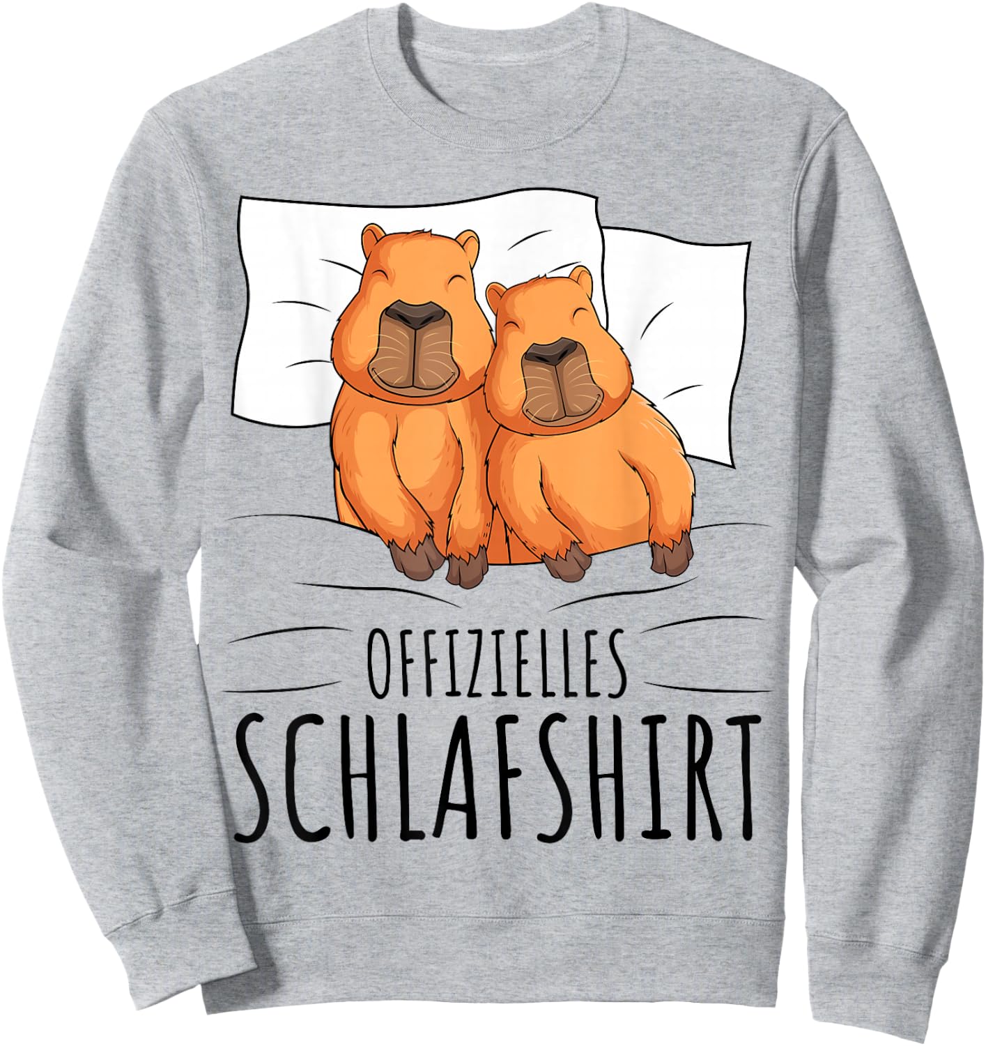 Official Sleep Shirt Capybara Pyjamas Sweatshirt - Sweatshirt | Ash