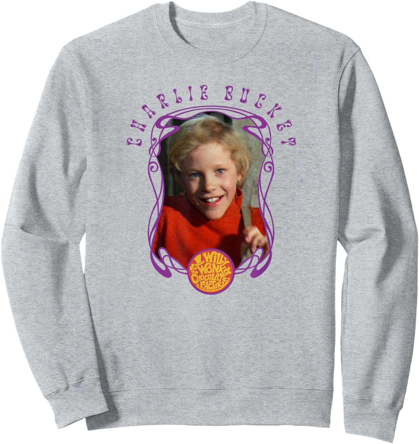 Willy Wonka And The Chocolate Factory Charlie Bucket Frame Sweatshirt - Sweatshirt | Ash