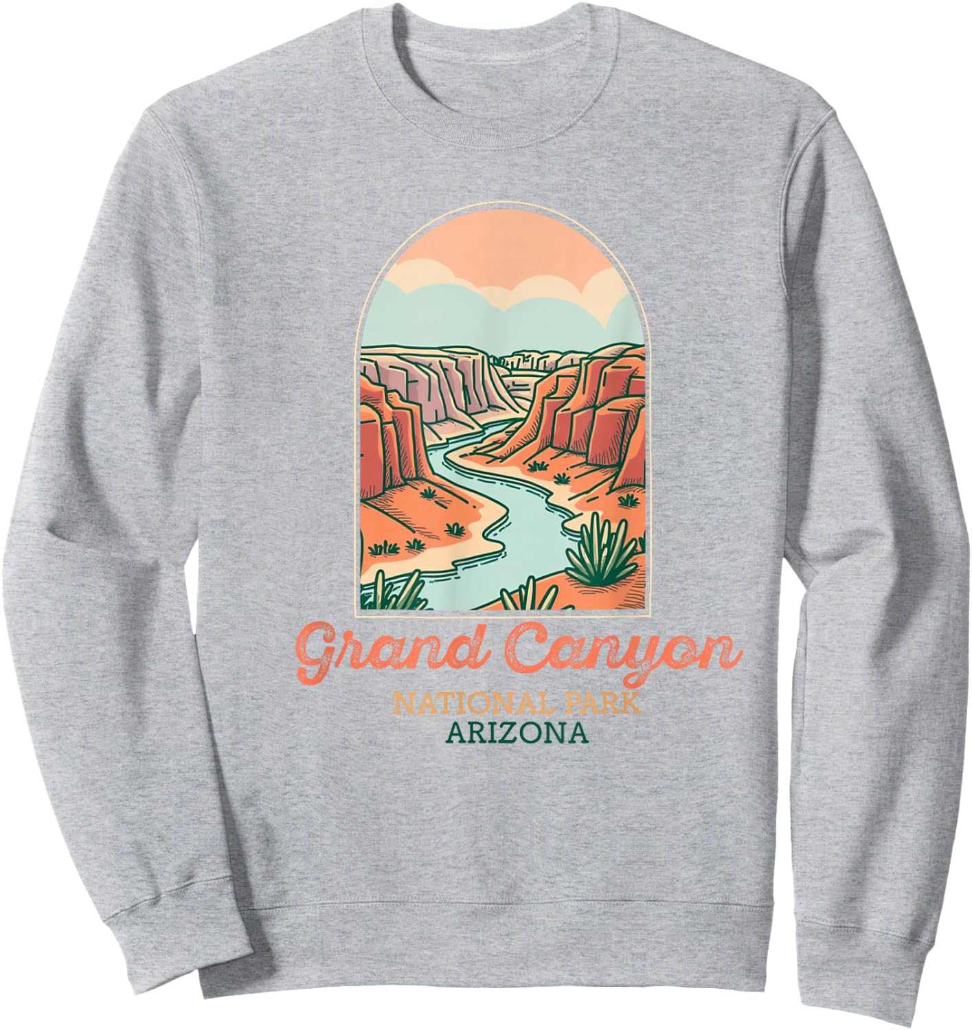 Grand Canyon National Park Souvenir Arizona Hommes Femmes Sweatshirt - Sweatshirt | Ash