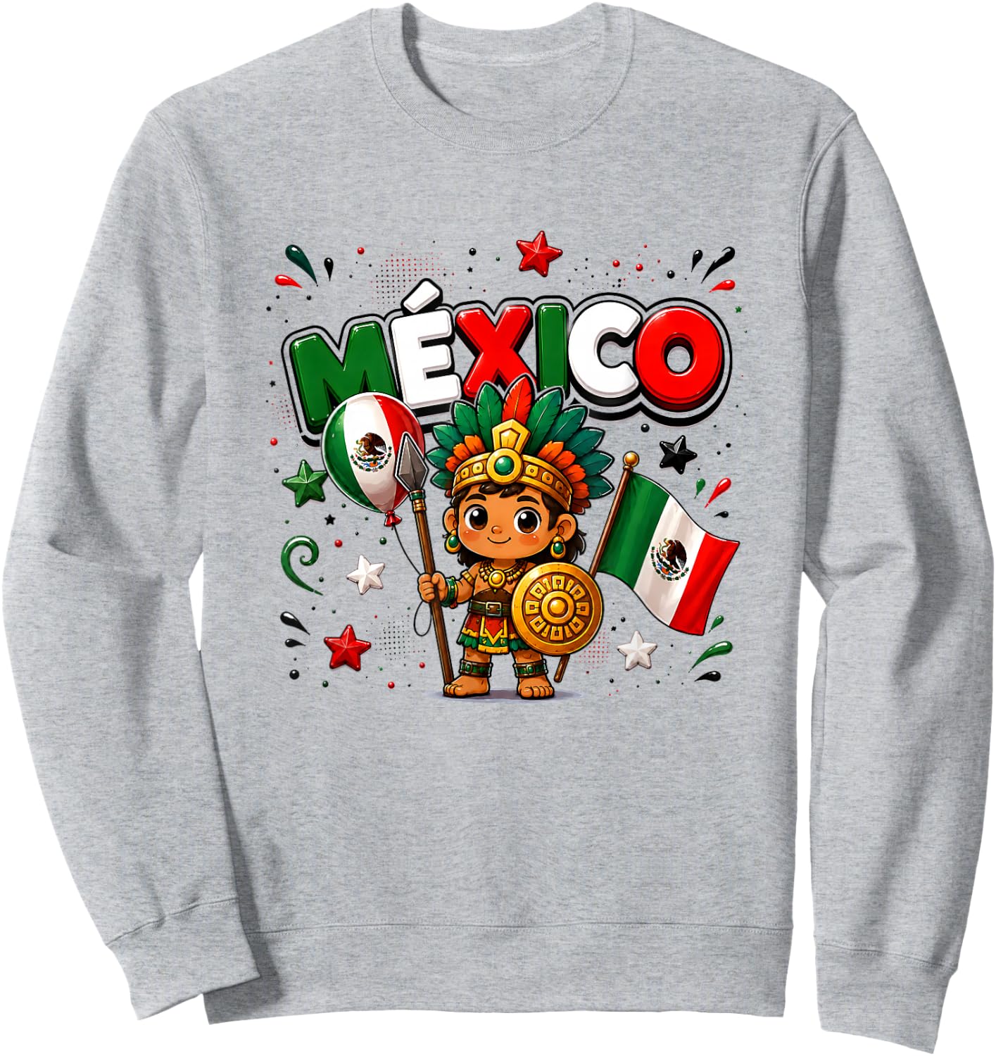 Drapeau du Mexique, Carte Mexicaine pour Enfants et Filles Sweatshirt - Sweatshirt | Ash
