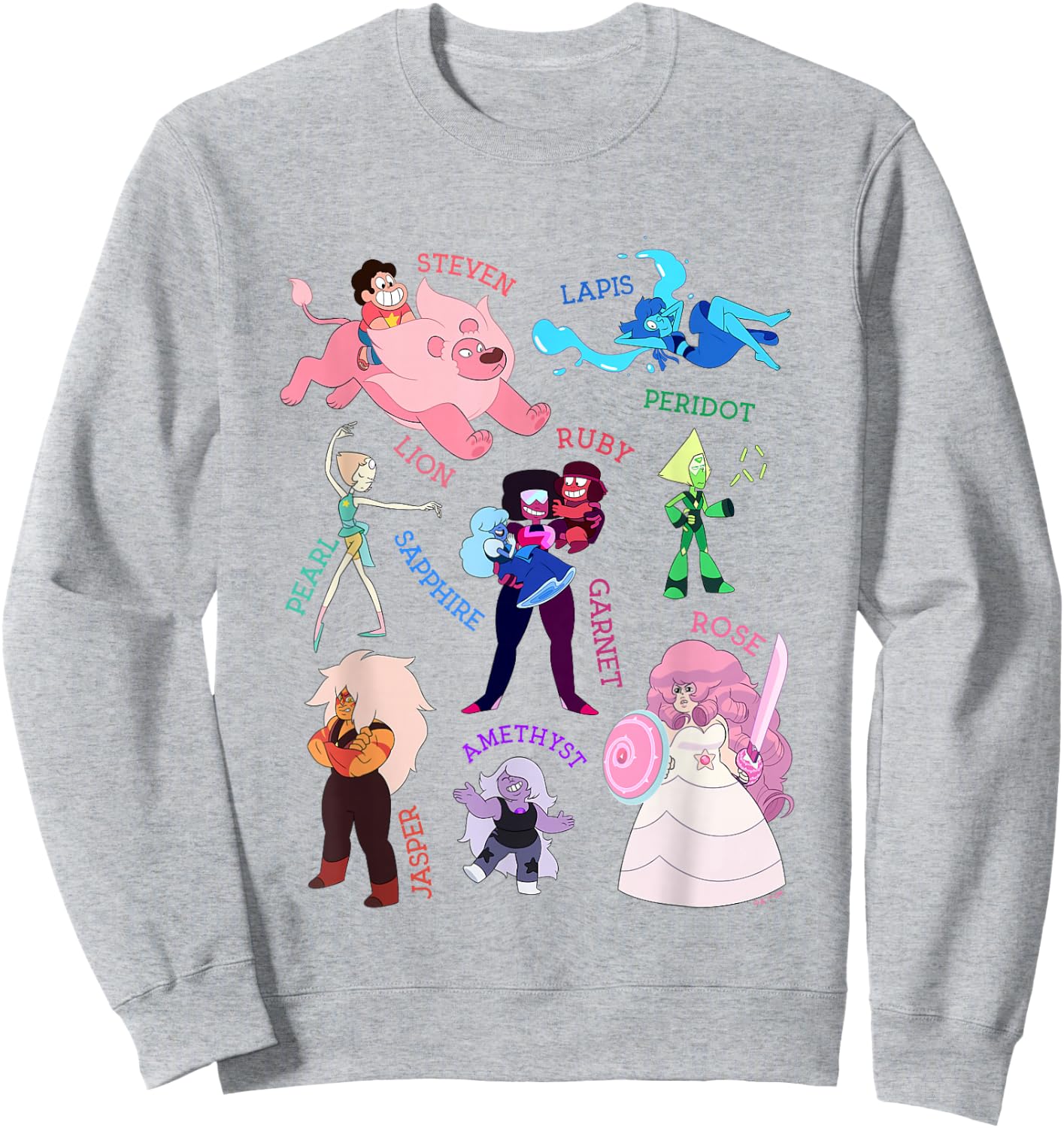 Steven Universe Earthbound Gems Collage Sweatshirt - Sweatshirt | Ash