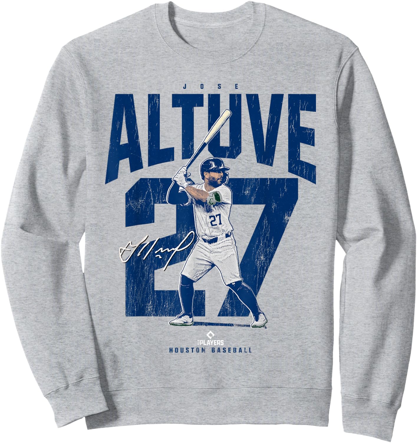 Jose Altuve | Houston Baseball Players | MLBJAL3901 Sweatshirt - Sweatshirt | Ash