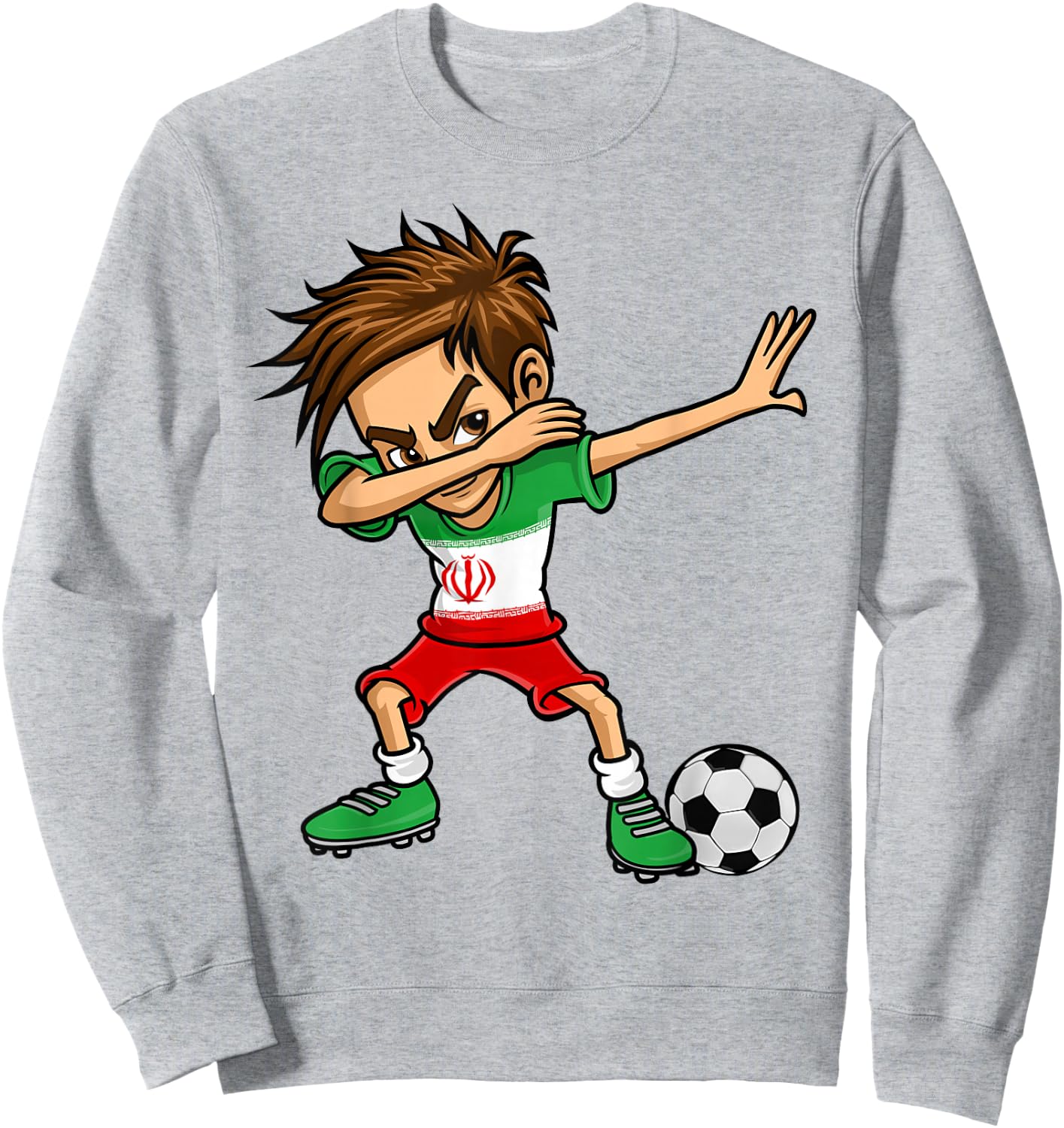 Iran Fußball Trikot - Iran Fußball Junge Sweatshirt - Sweatshirt | Ash