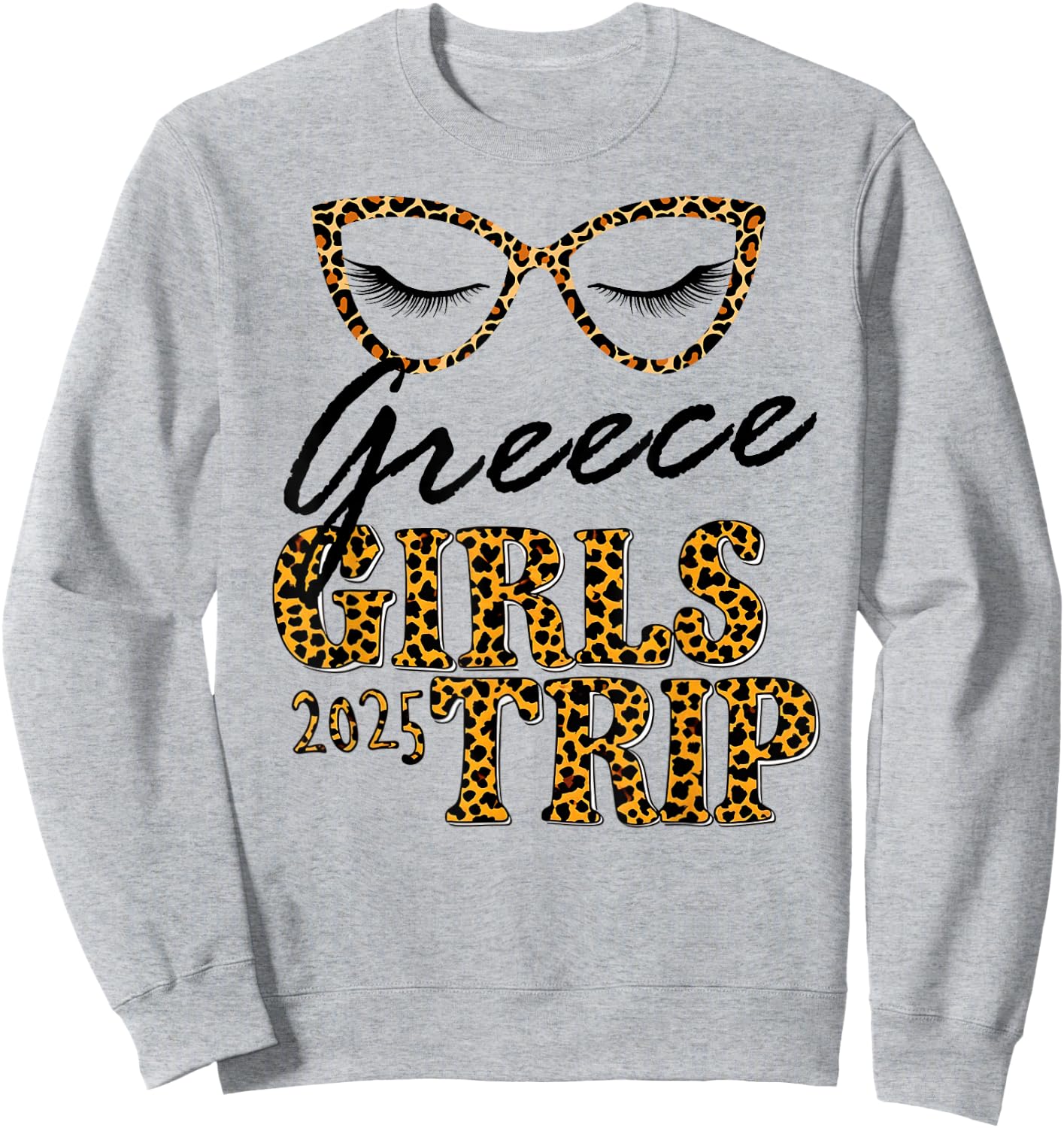 Girls Trip Greece 2025 Shirt Vacation Weekend Birthday Squad Sweatshirt - Sweatshirt | Ash