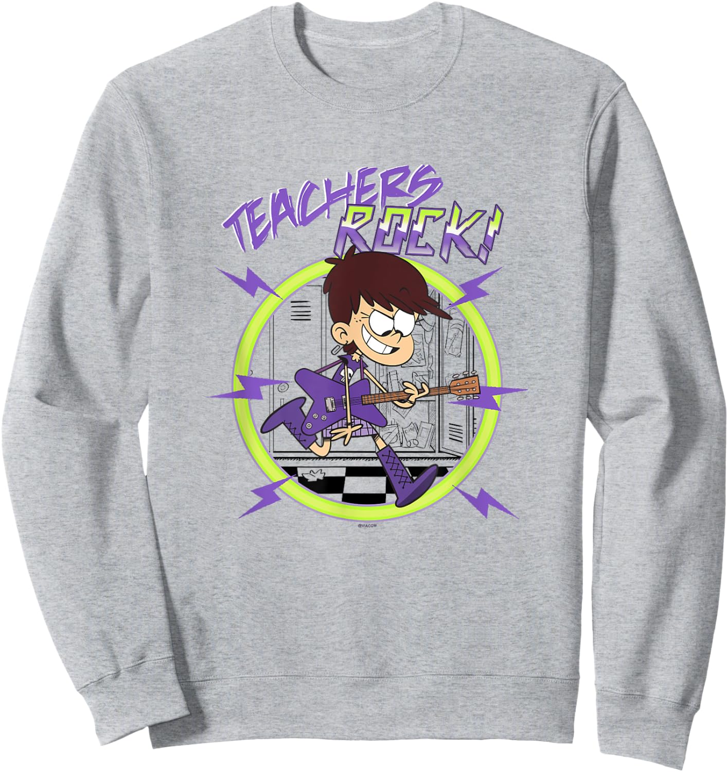 The Loud House Teachers Rock! Luna Loud Epic Portrait Sweatshirt - Sweatshirt | Ash