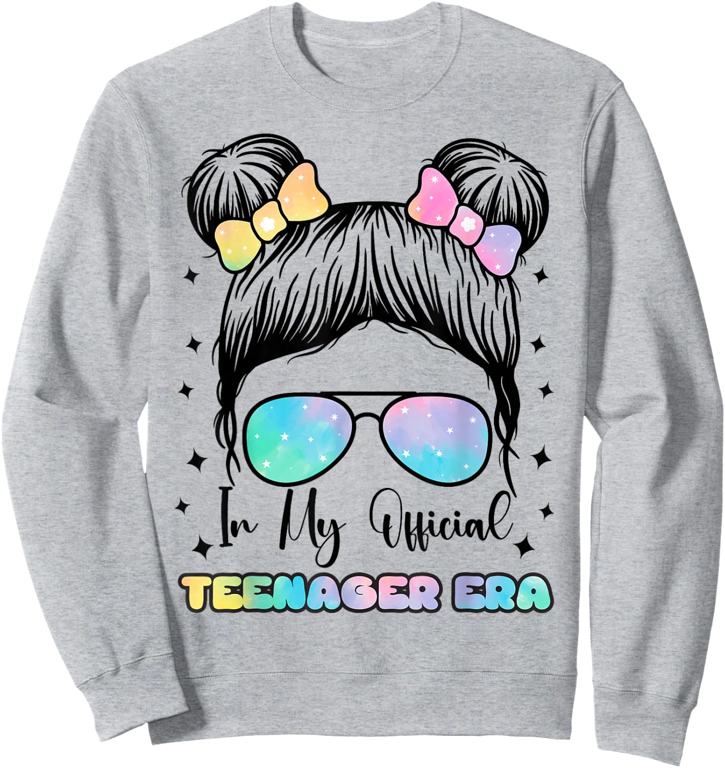 In My Official Teenager Era - 13th Birthday , gray Sweatshirt - Sweatshirt | Ash