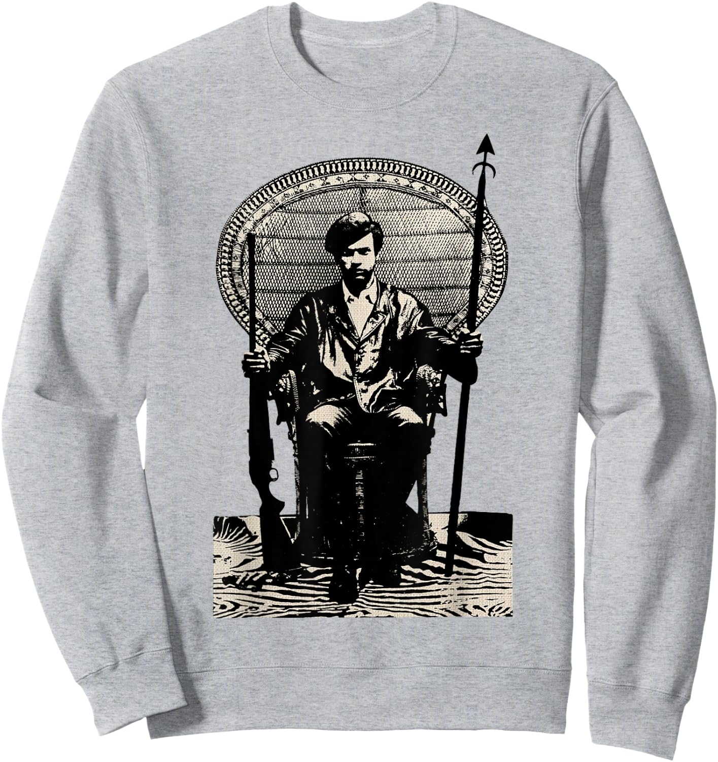 BPP Vintage Black History Self Defense Black Panthers Party Sweatshirt - Sweatshirt | Ash