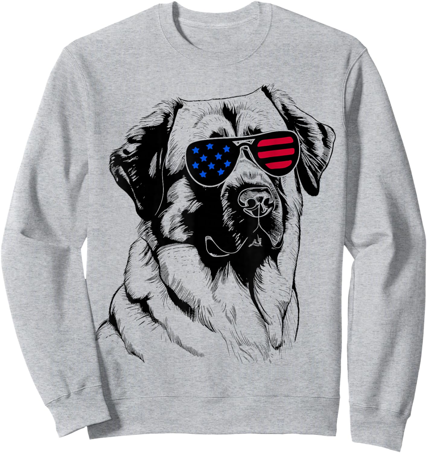 Anatolian Shepherd Dog 4th July America USA Flag Sweatshirt - Sweatshirt | Ash