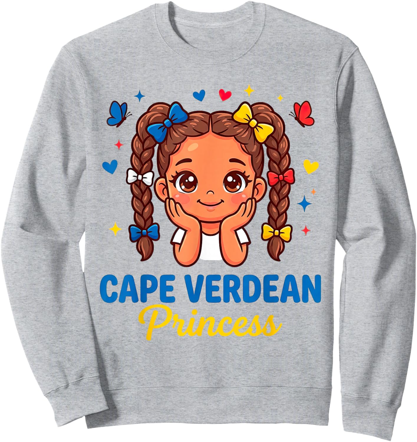 Cape Verde for Girl Cape Verdean Travel Graphic Sweatshirt - Sweatshirt | Ash