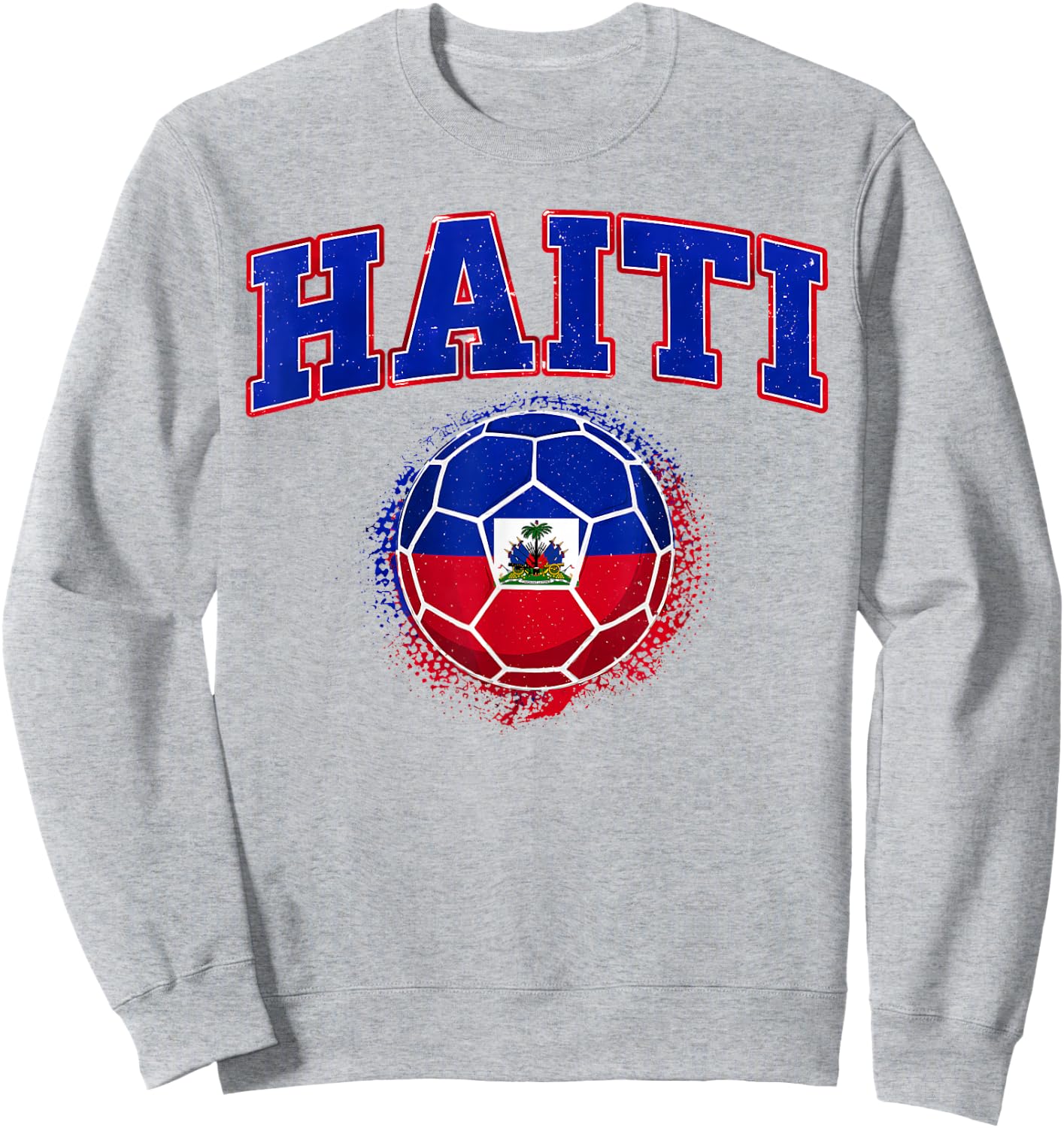 Haiti Haitian Flag Pride Men Women Kids Sweatshirt - Sweatshirt | Ash