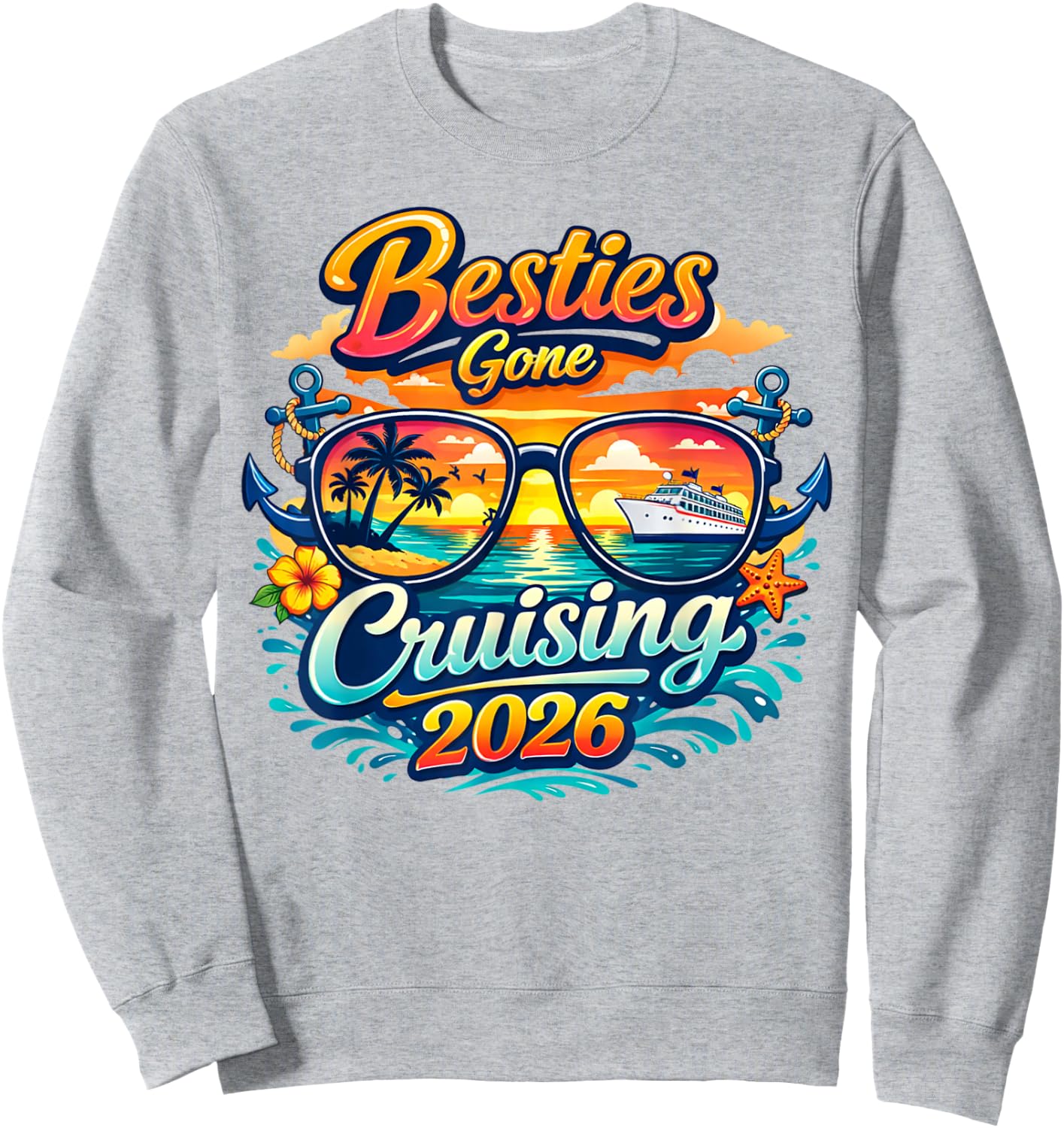 Coole passende Kreuzfahrt 2026 für Mädchen Sweatshirt - Sweatshirt | Ash