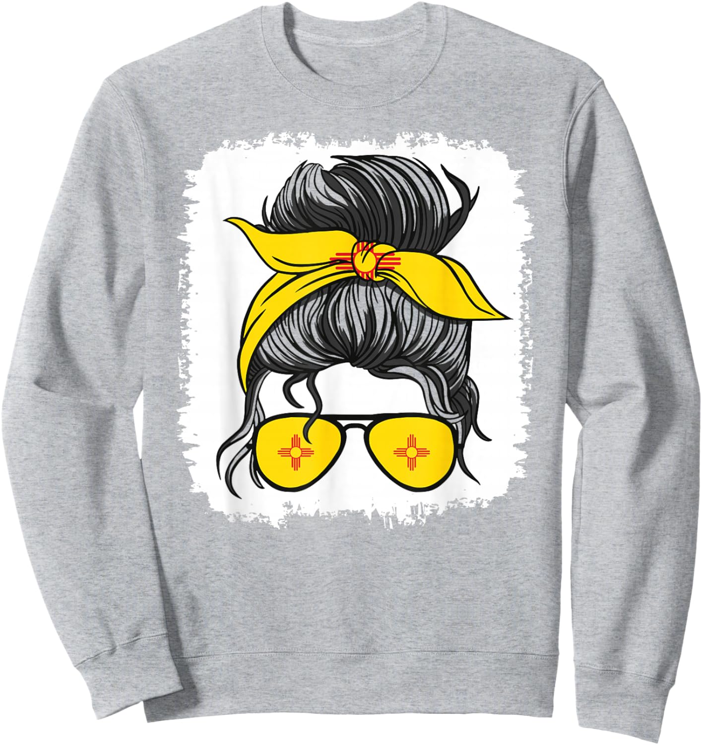 New Mexico Girl USA New Mexico Mom Sweatshirt - Sweatshirt | Ash