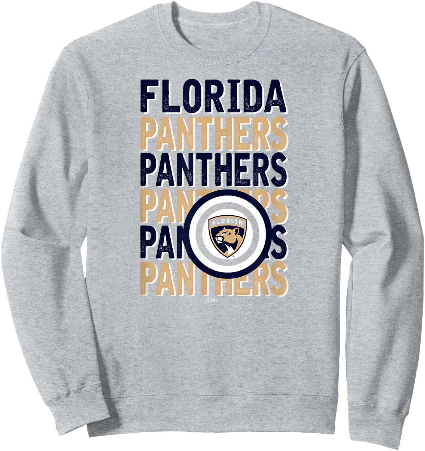 Florida Panthers Repeat Red Officially Licensed Sweatshirt - Sweatshirt | Ash