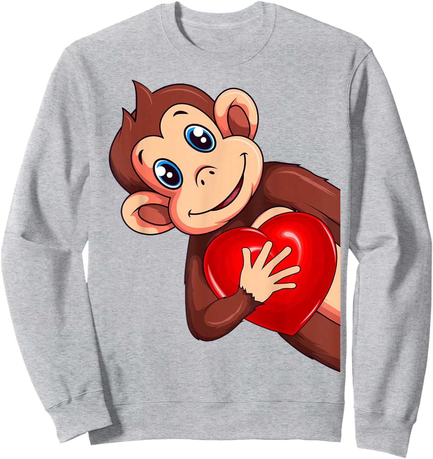 Affen Äffchen Mädchen Kinder Damen Sweatshirt - Sweatshirt | Ash