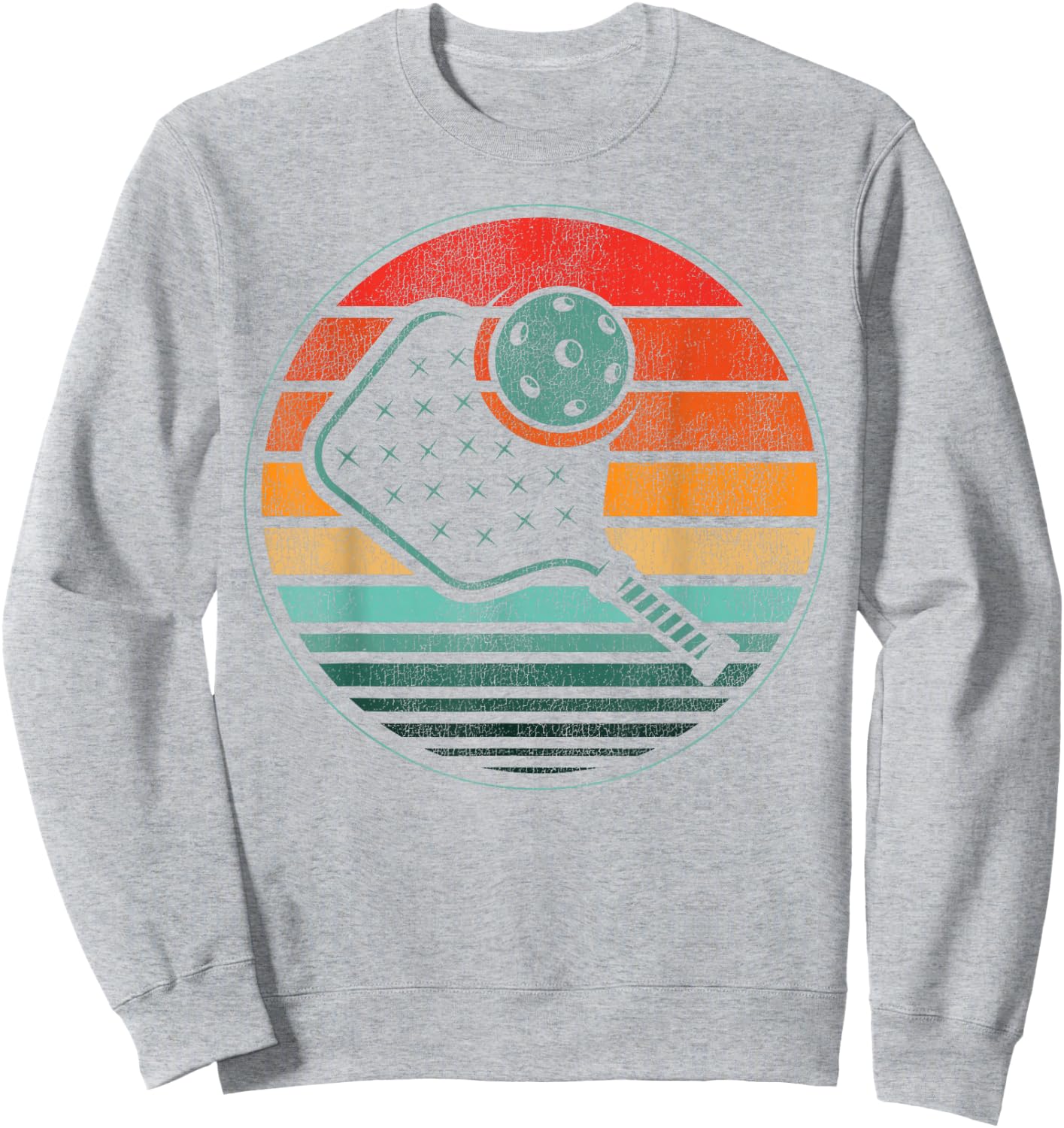 Pickleball Retro Vintage Sweatshirt - Sweatshirt | Ash