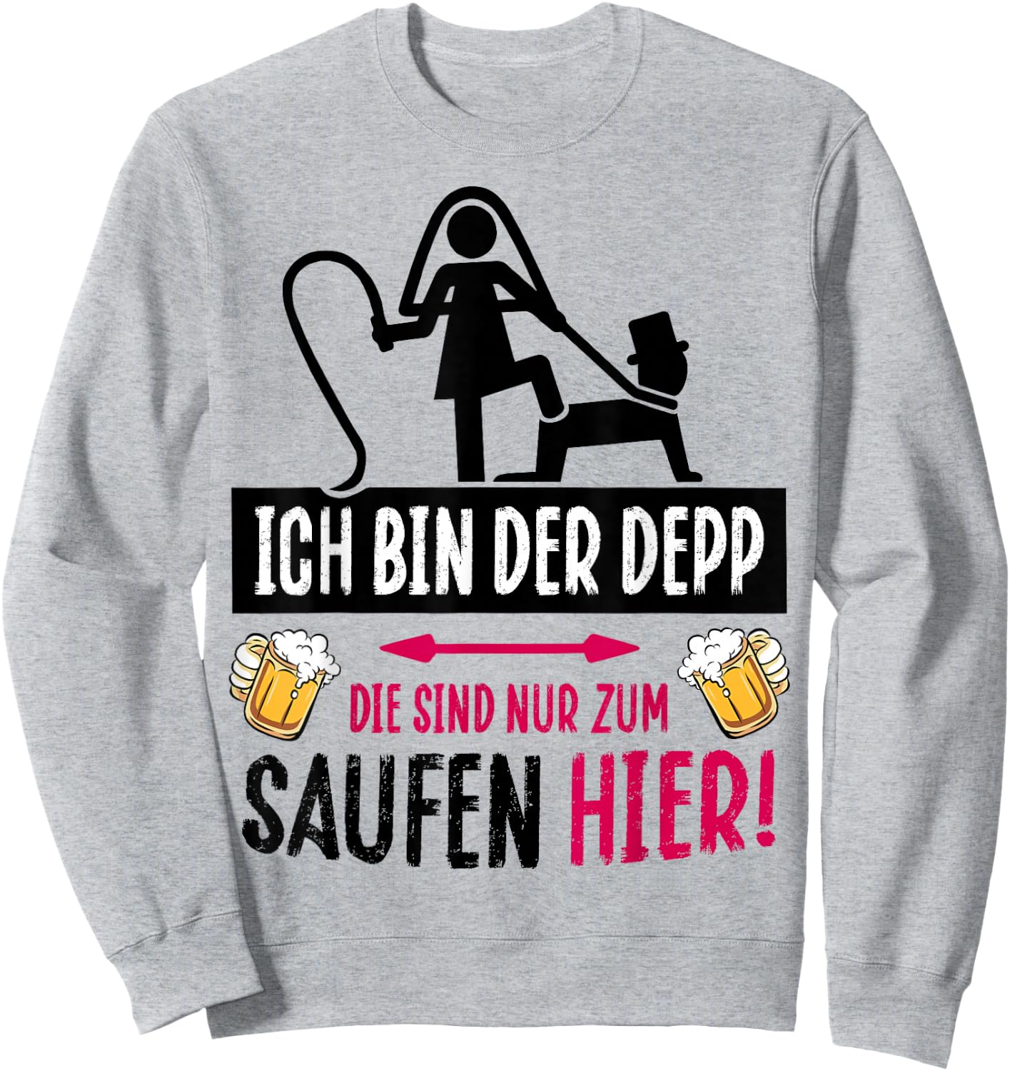 Hen Party Groom Costume Bachelor Party , pink Sweatshirt - Sweatshirt | Ash