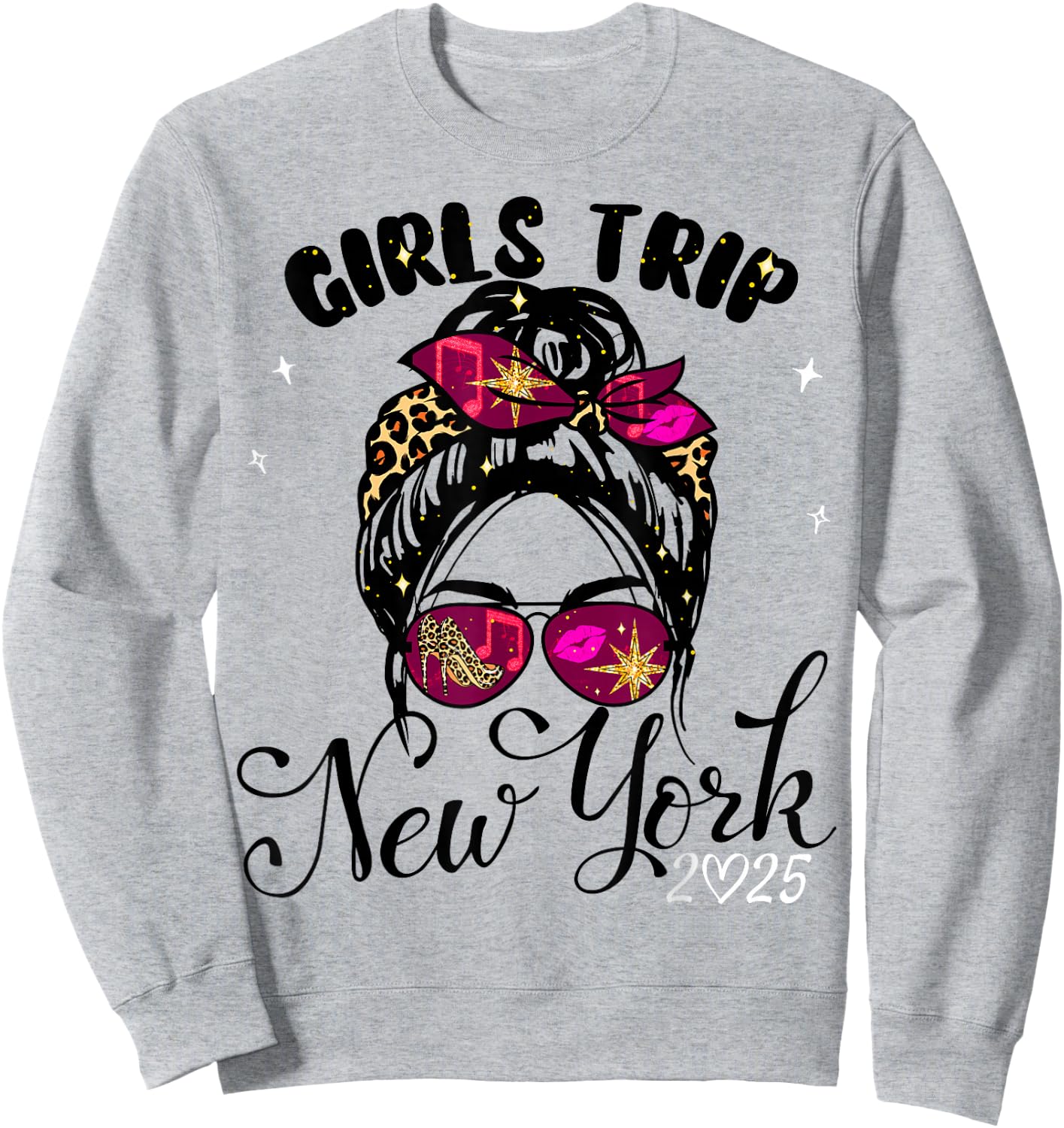 Girls Trip New York 2025 Shirt Weekend Birthday Squad Sweatshirt - Sweatshirt | Ash