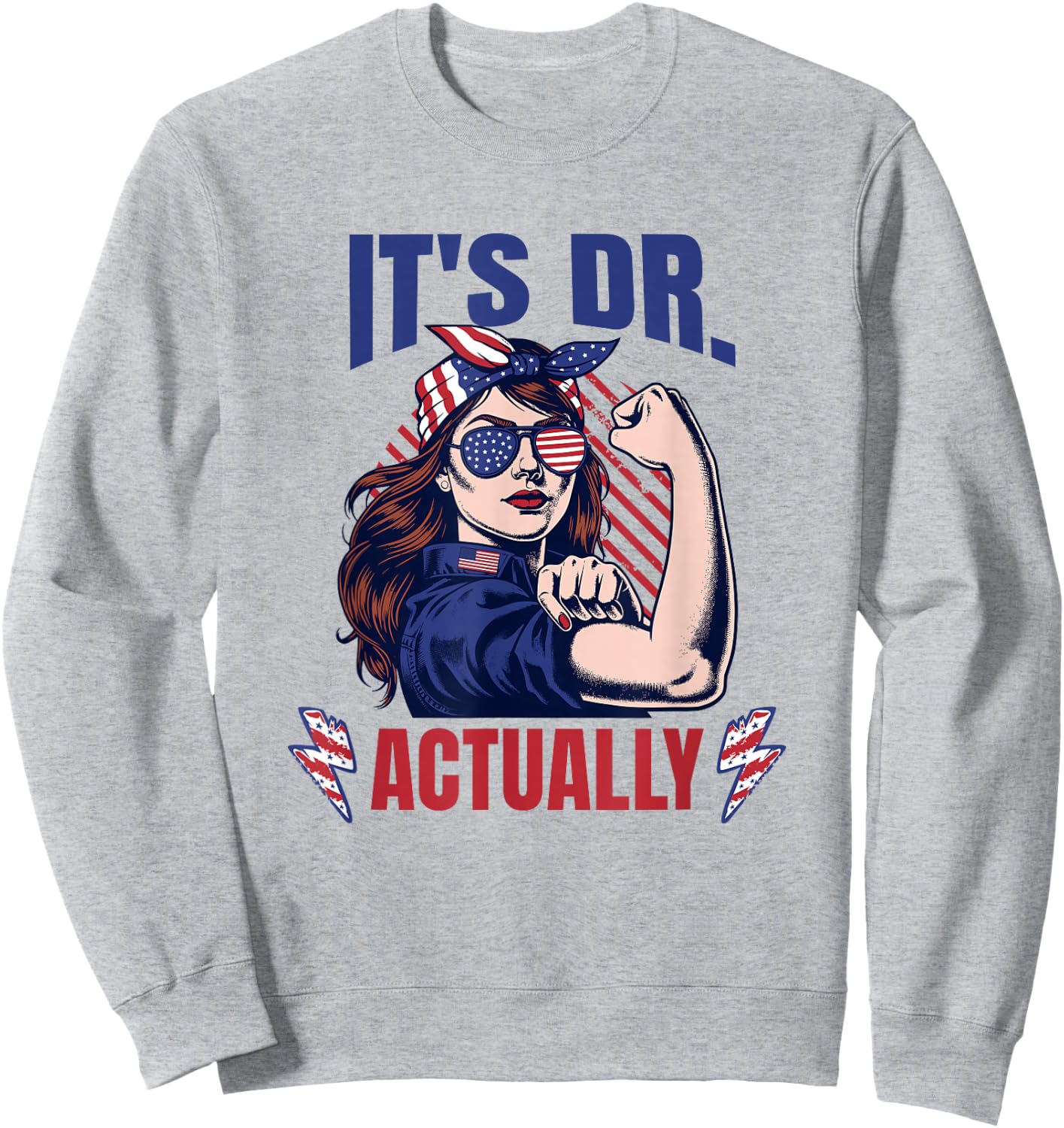 It's Dr. Actually | Women's PhD | Women's PhD | MD Sweatshirt - Sweatshirt | Ash