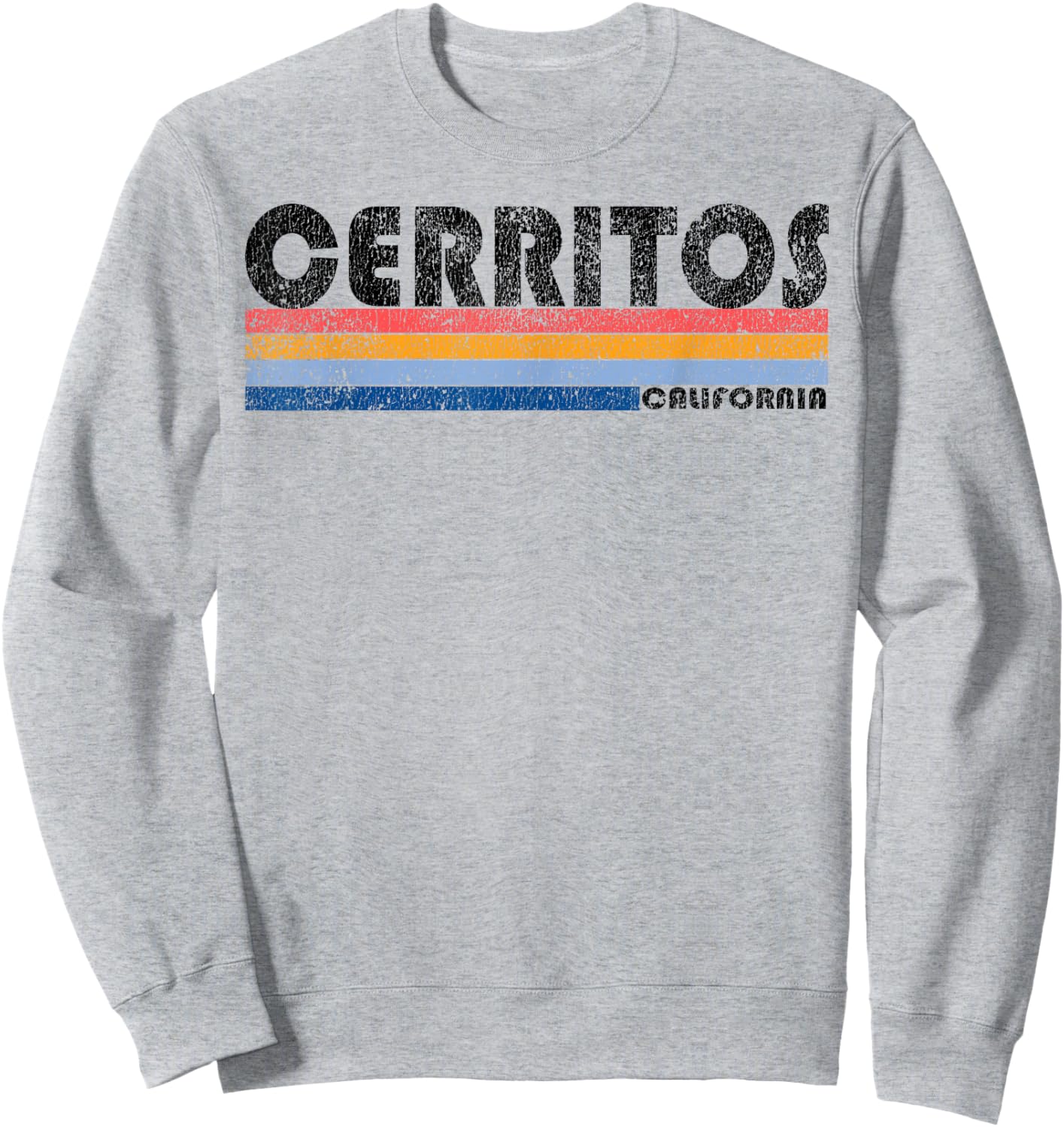 Vintage 1980s Style Cerritos California Sweatshirt - Sweatshirt | Ash