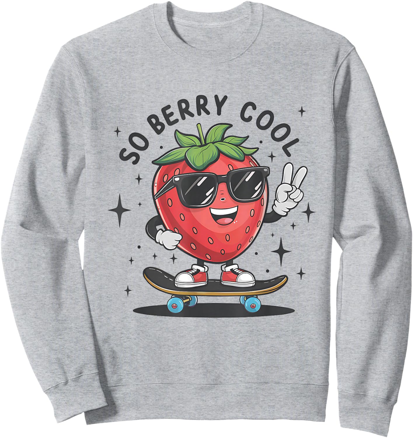 So Berry Cool Fruit Lover Strawberry Season For Boy Sweatshirt - Sweatshirt | Ash