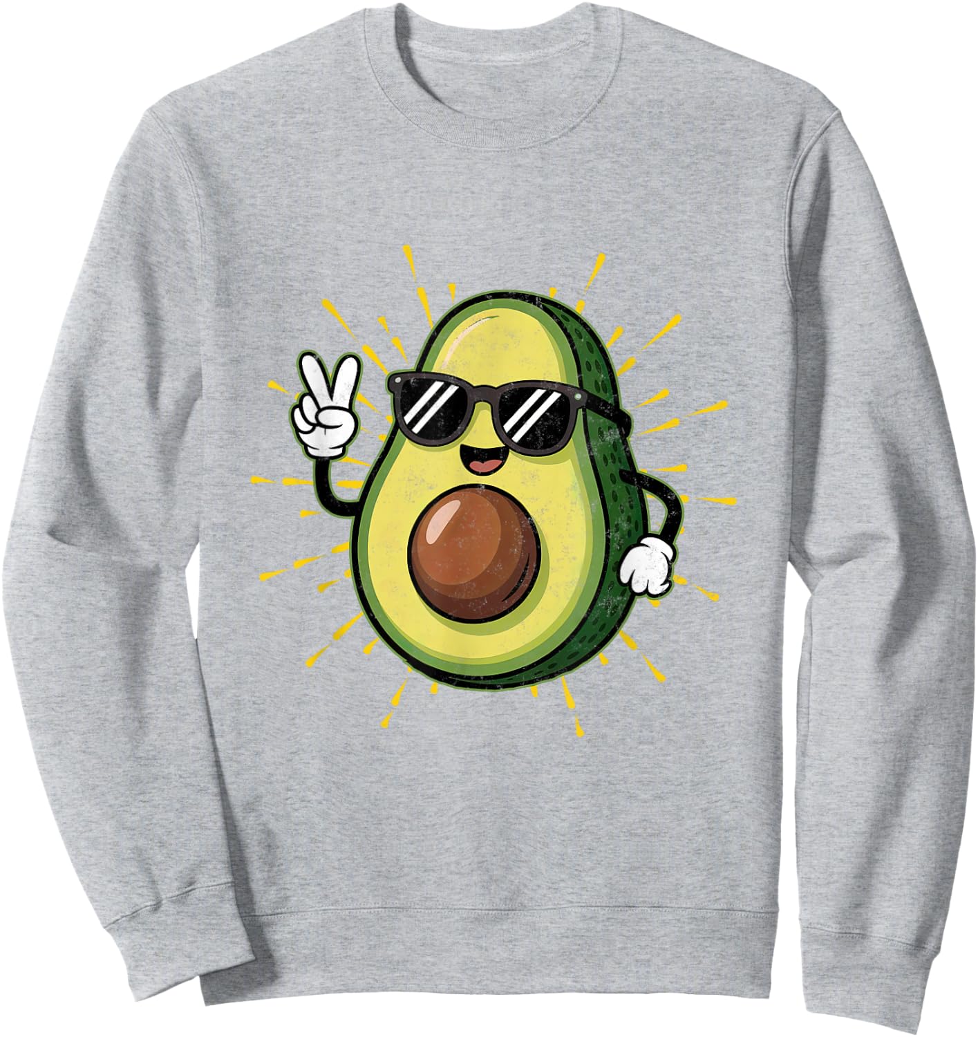 Avocado Lovers Loves Avocados Fruit Vegan Guacamole Guac Sweatshirt - Sweatshirt | Ash