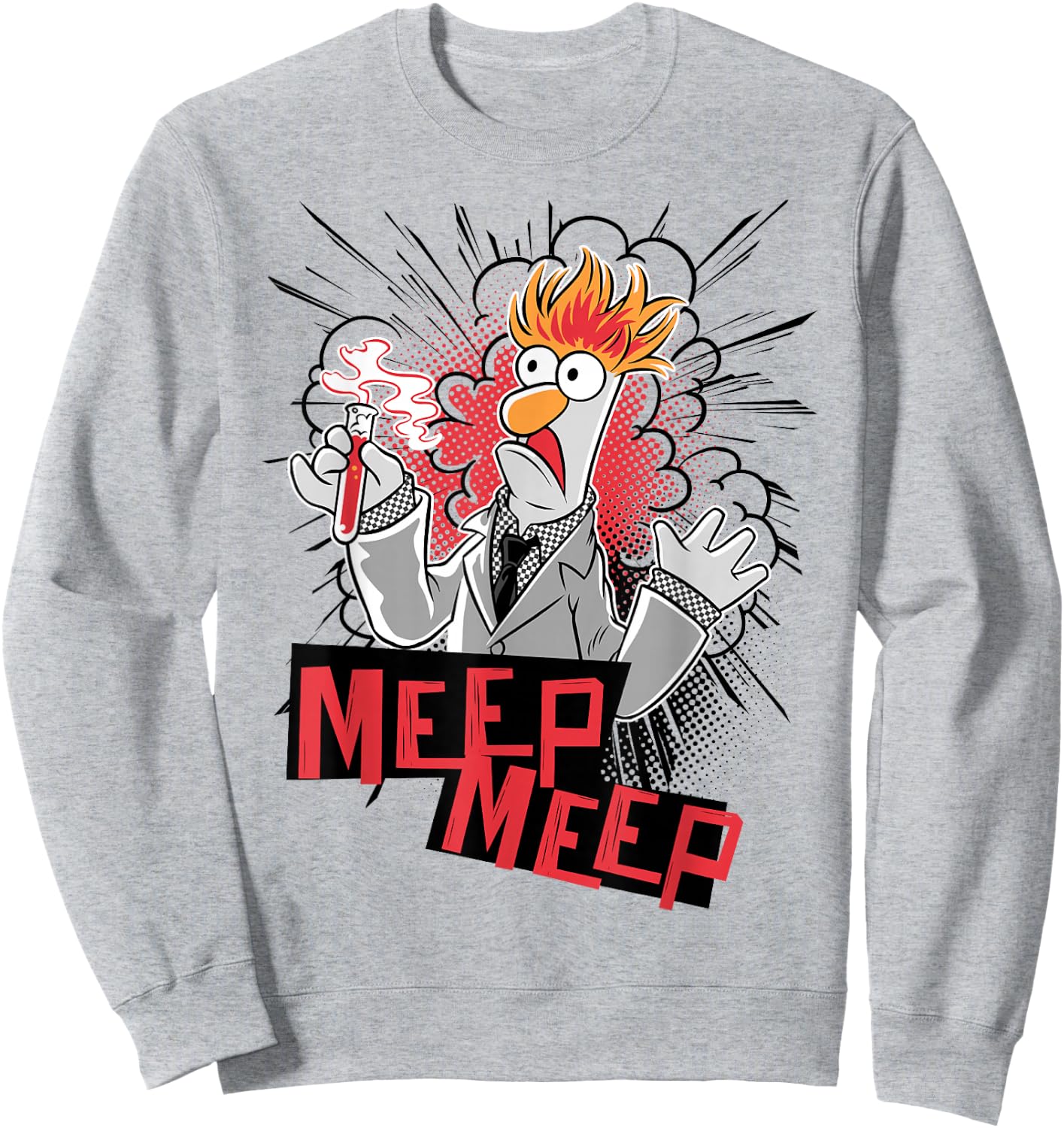 Disney The Muppets Beaker Meep Meep Small Sweatshirt - Sweatshirt | Ash