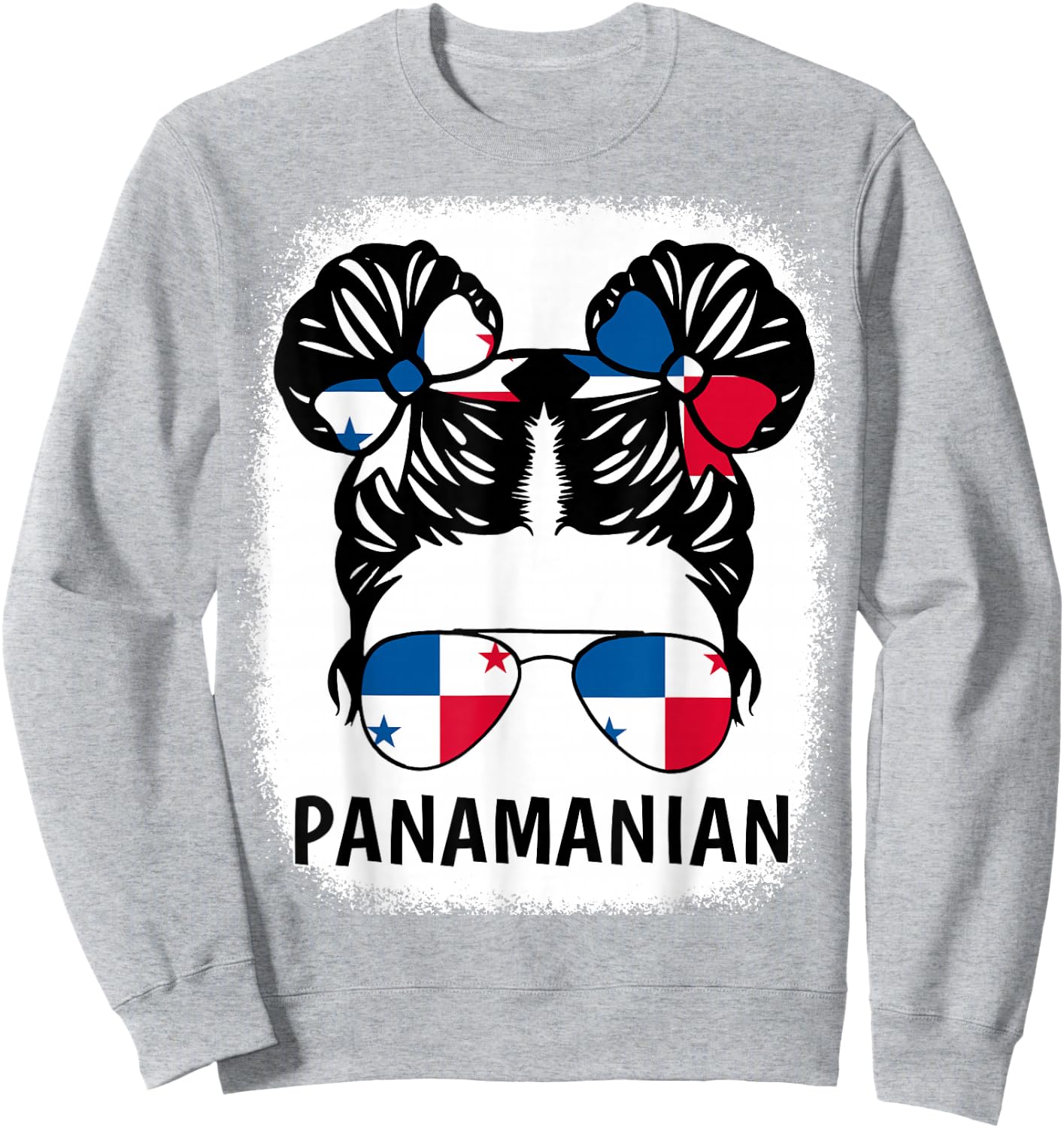 Panamanian Girl Panama Flag Hispanic Heritage Month Kids Sweatshirt - Sweatshirt | Ash