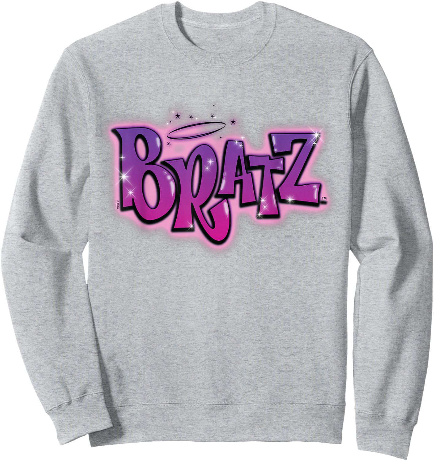 Bratz - Airbrush Pink and Purple Logo Sweatshirt - Sweatshirt | Ash