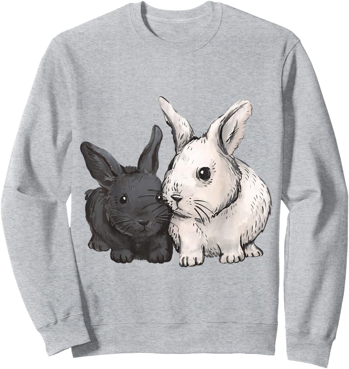 Hase Tierliebhaber Tier Druck Kaninchen Kinder Sweatshirt - Sweatshirt | Ash
