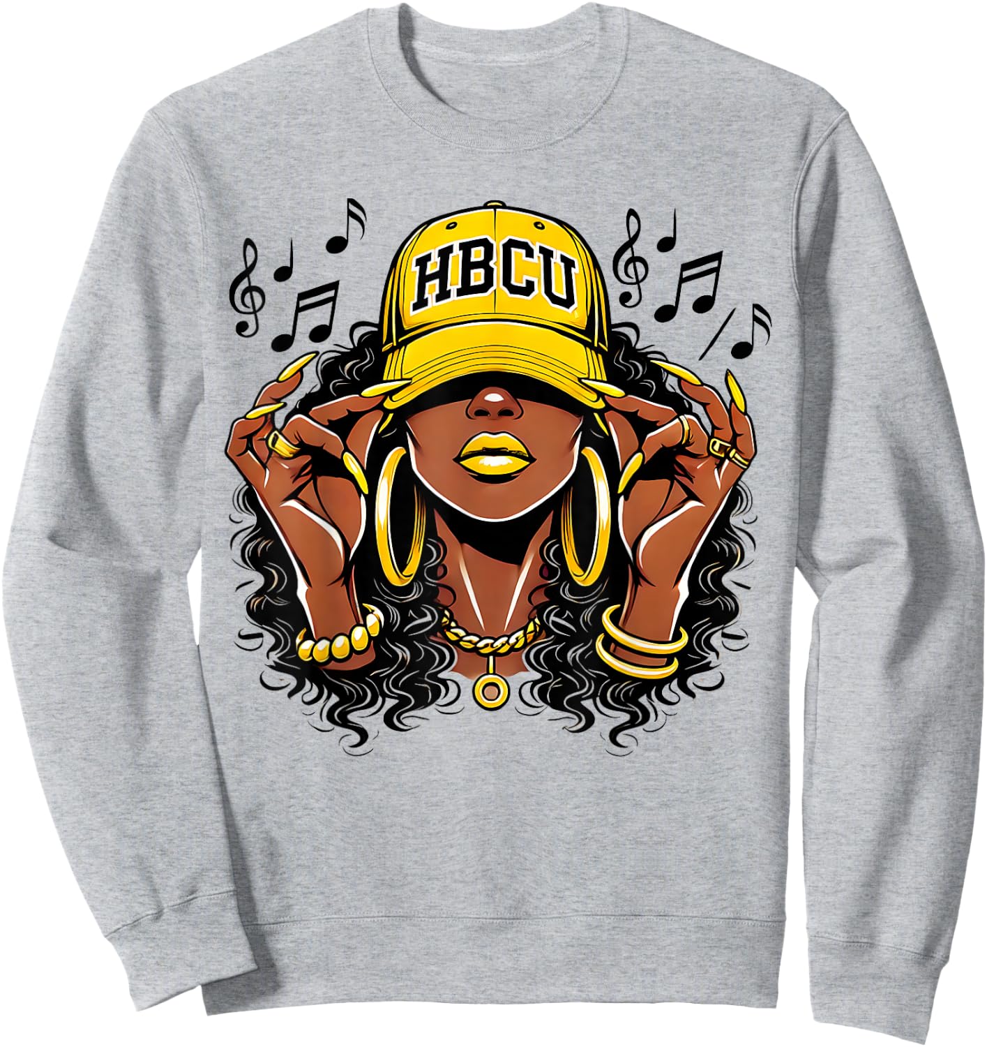 hbcu black and educated Black History Month HBCU Sweatshirt - Sweatshirt | Ash
