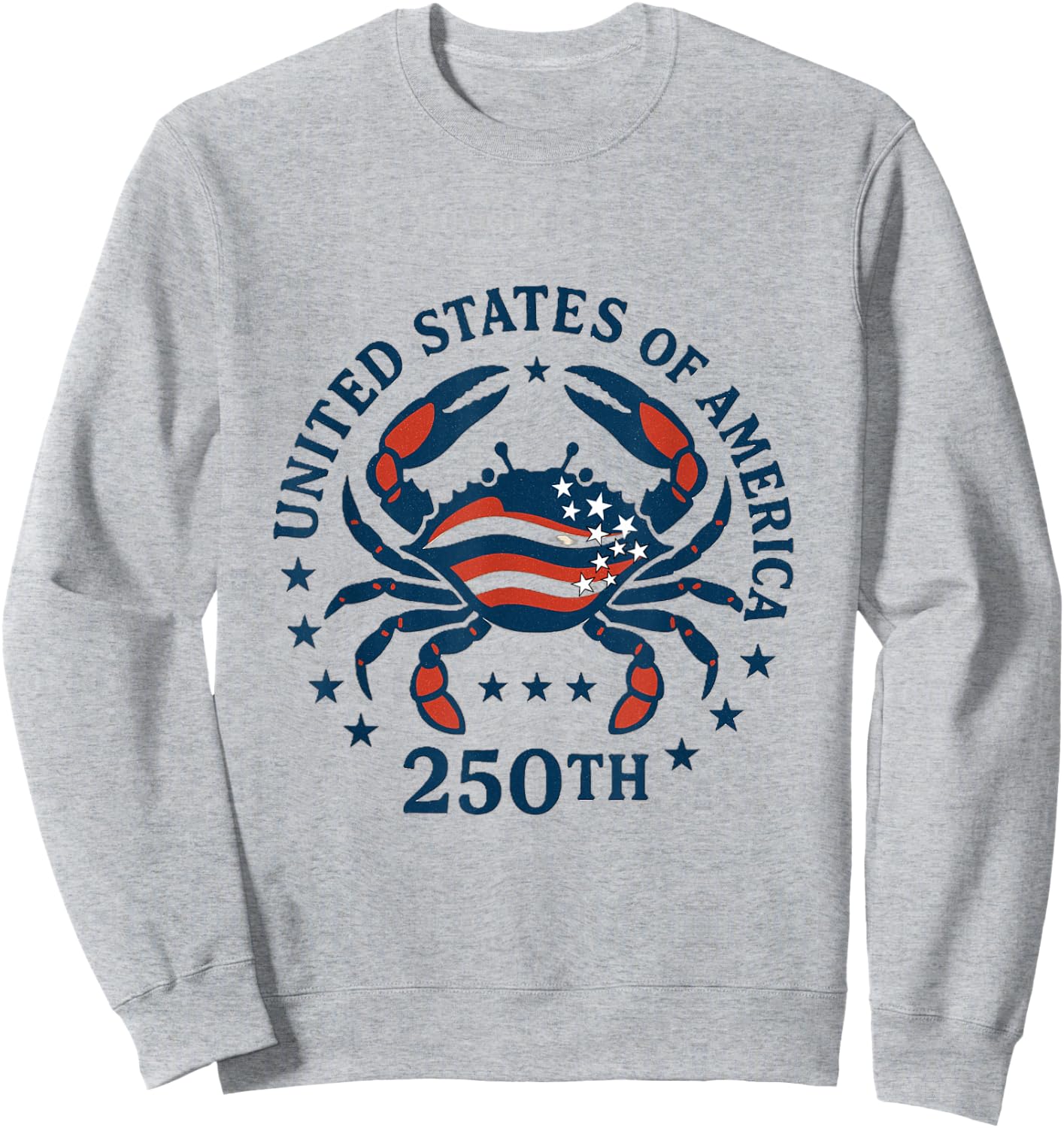God Bless America/July 4th/ USA Designs/Red White and Blue Sweatshirt - Sweatshirt | Ash