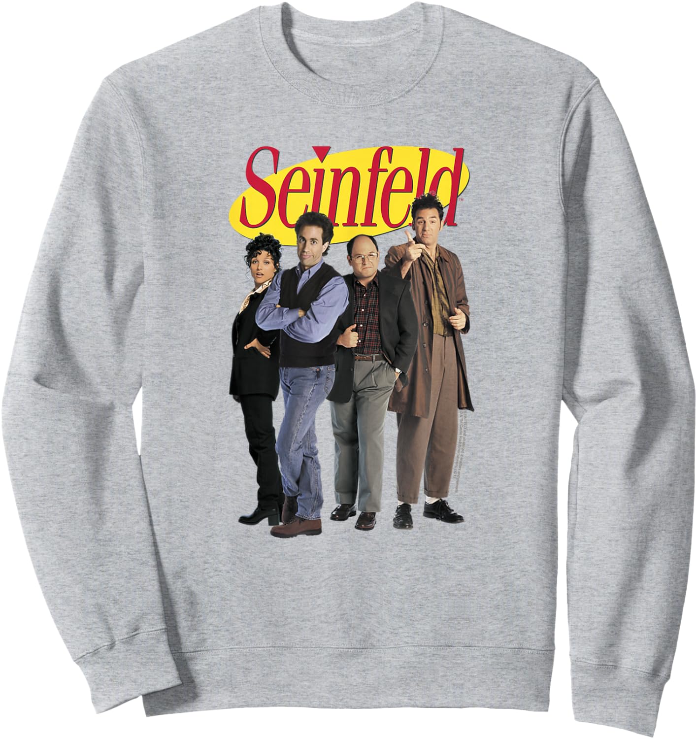 Seinfeld Cast and Logo Sweatshirt - Sweatshirt | Ash