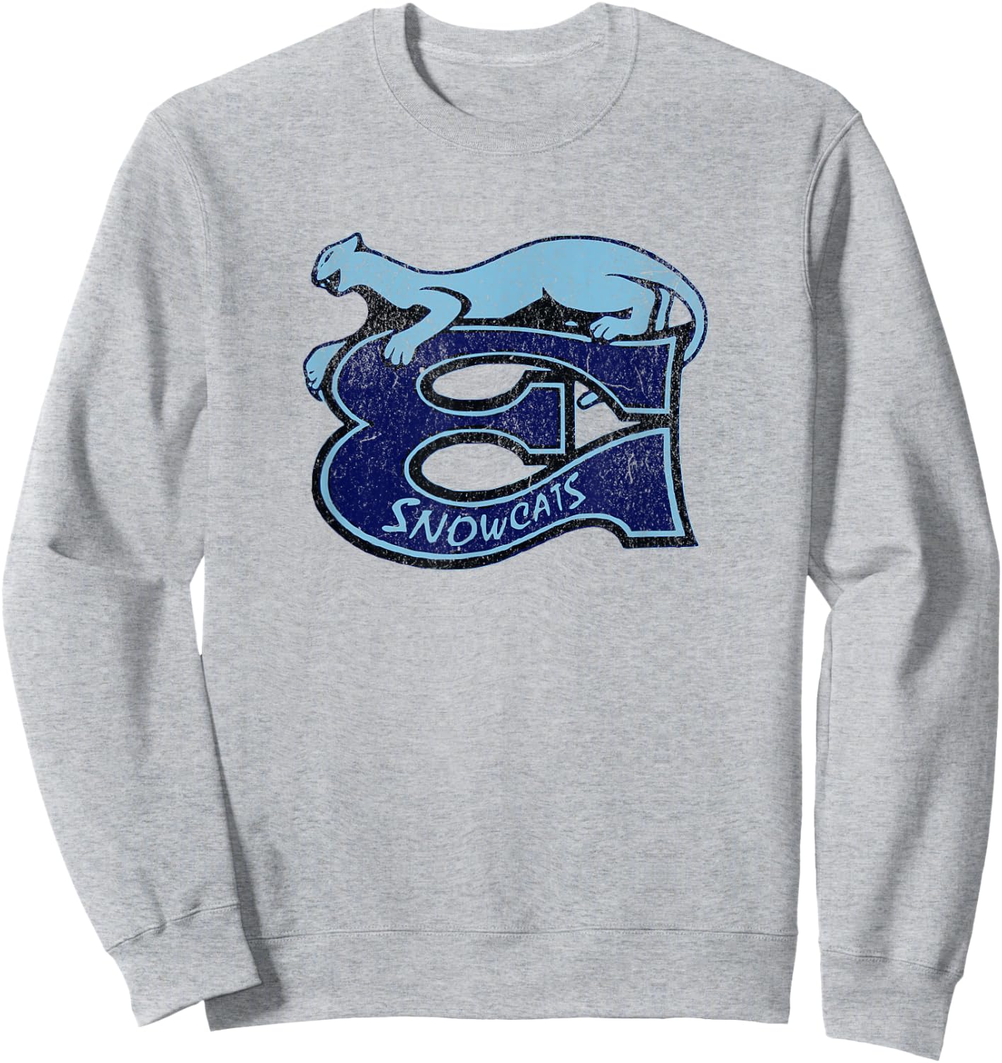 Retro Hockey Eugene Snowcats Équipe de hockey des années 90 Sweatshirt - Sweatshirt | Ash